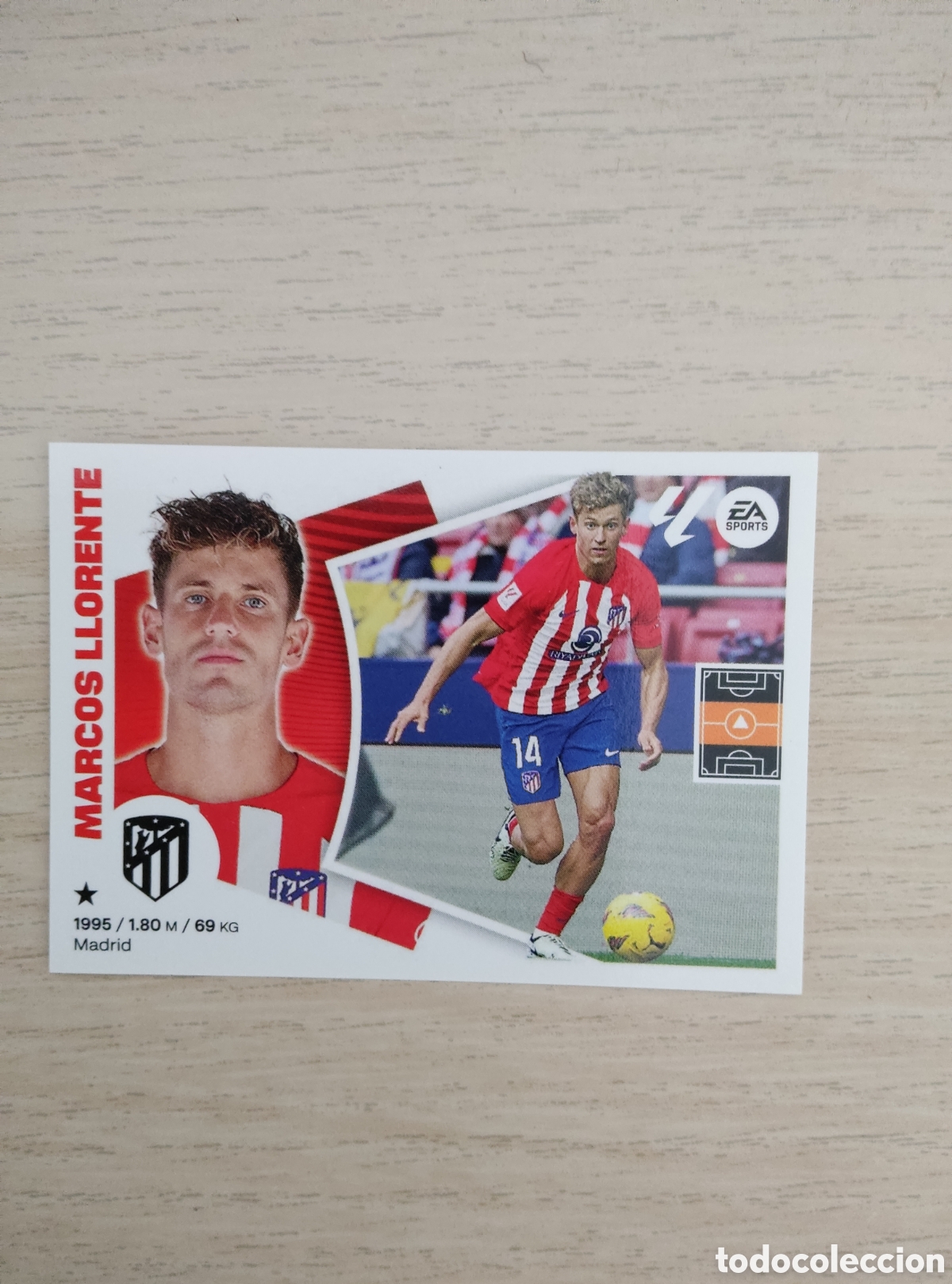 Cromos de f&uacute;tbol: 13 MARCOS LLORENTE ATLETICO MADRID LIGA ESTE 2024 2025