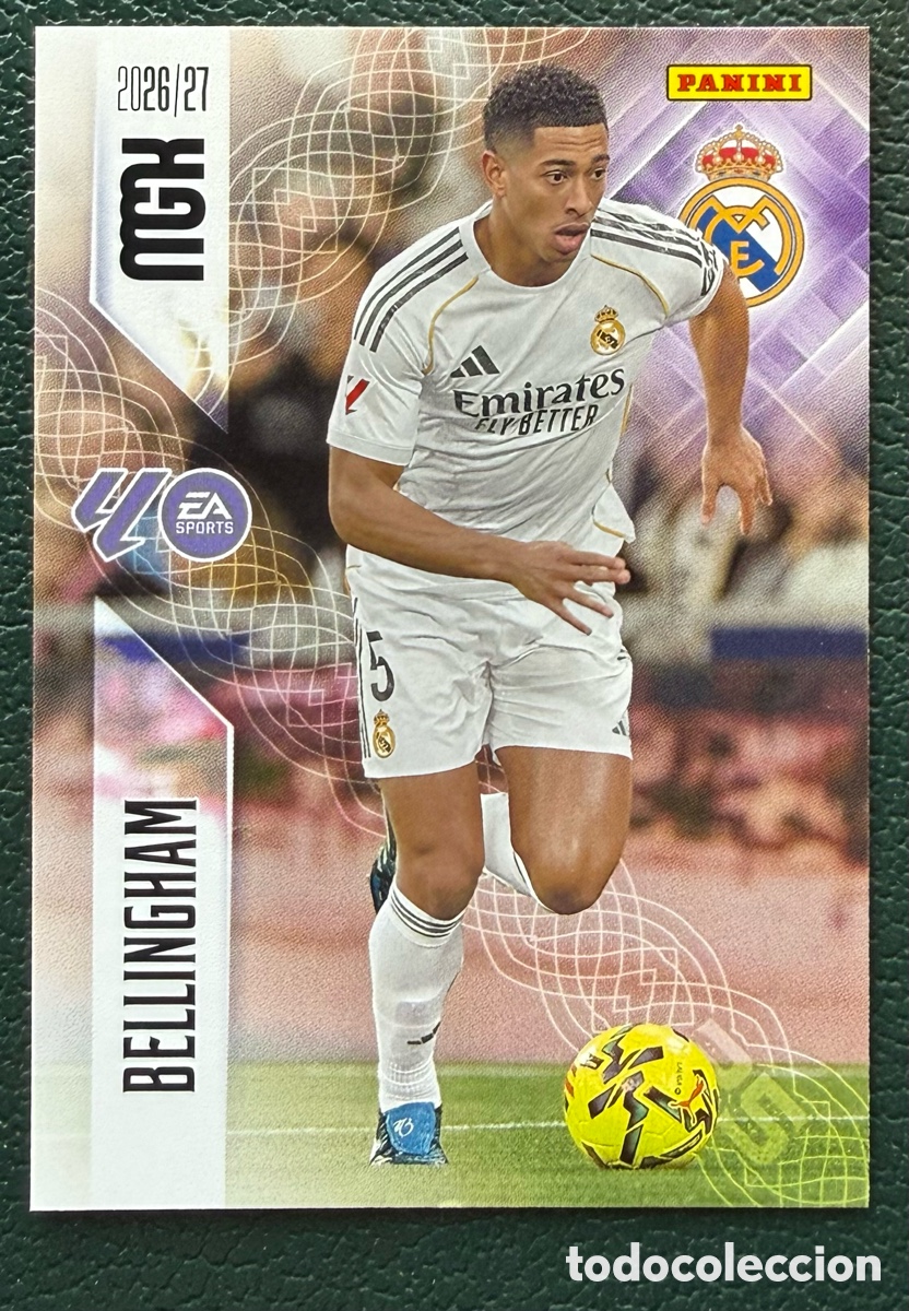 Cromos de f&uacute;tbol: 228 BELLINGHAM REAL MADRID FICHAS ALBUM MEGACRACKS 2026 2027 MGK 26 27