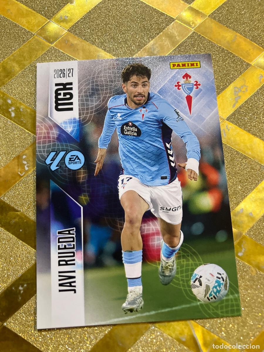 Cromos de f&uacute;tbol: CROMO DE FUTBOL NUMERO 112 JAVI RUEDA CELTA DE VIGO LIGA 2026 2027 MEGACRAKS MGK PANINI !