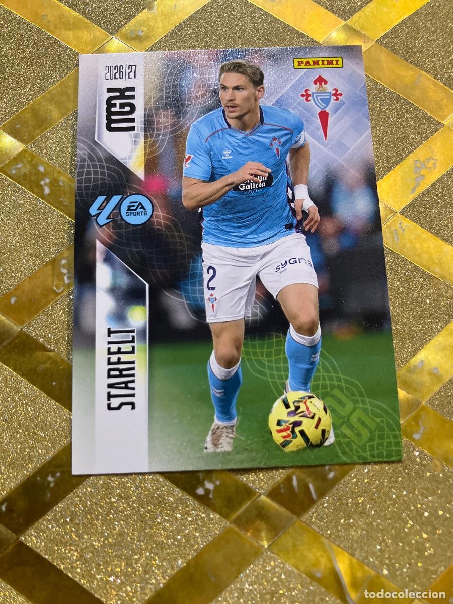 Cromos de f&uacute;tbol: CROMO DE FUTBOL NUMERO 115 STARFELT CELTA DE VIGO LIGA 2026 2027 MEGACRAKS MGK PANINI !