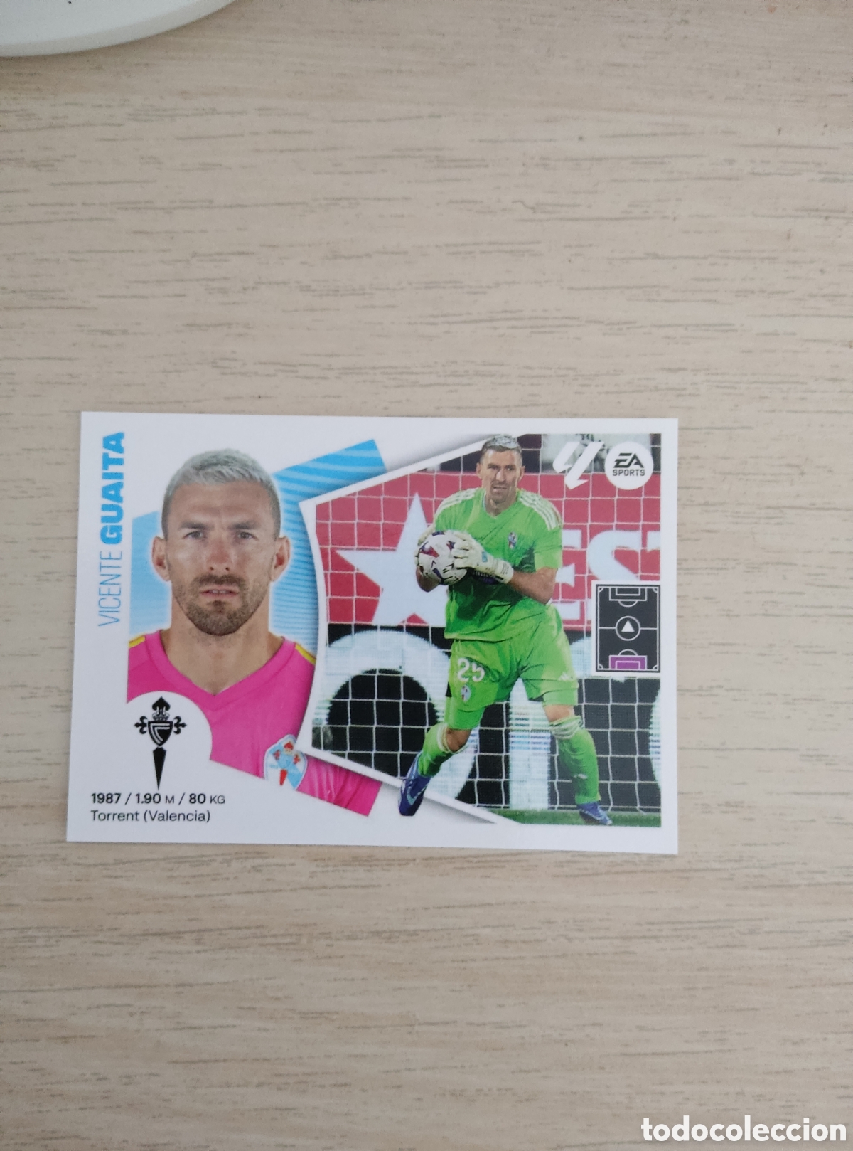 Cromos de f&uacute;tbol: 3 GUAITA CELTA LIGA ESTE 2024 2025
