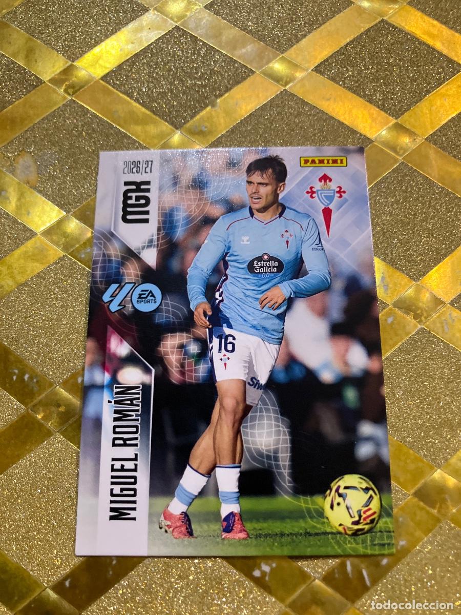 Cromos de f&uacute;tbol: CROMO DE FUTBOL NUMERO 119 MIGUEL ROMAN CELTA DE VIGO LIGA 2026 2027 MEGACRAKS MGK PANINI !