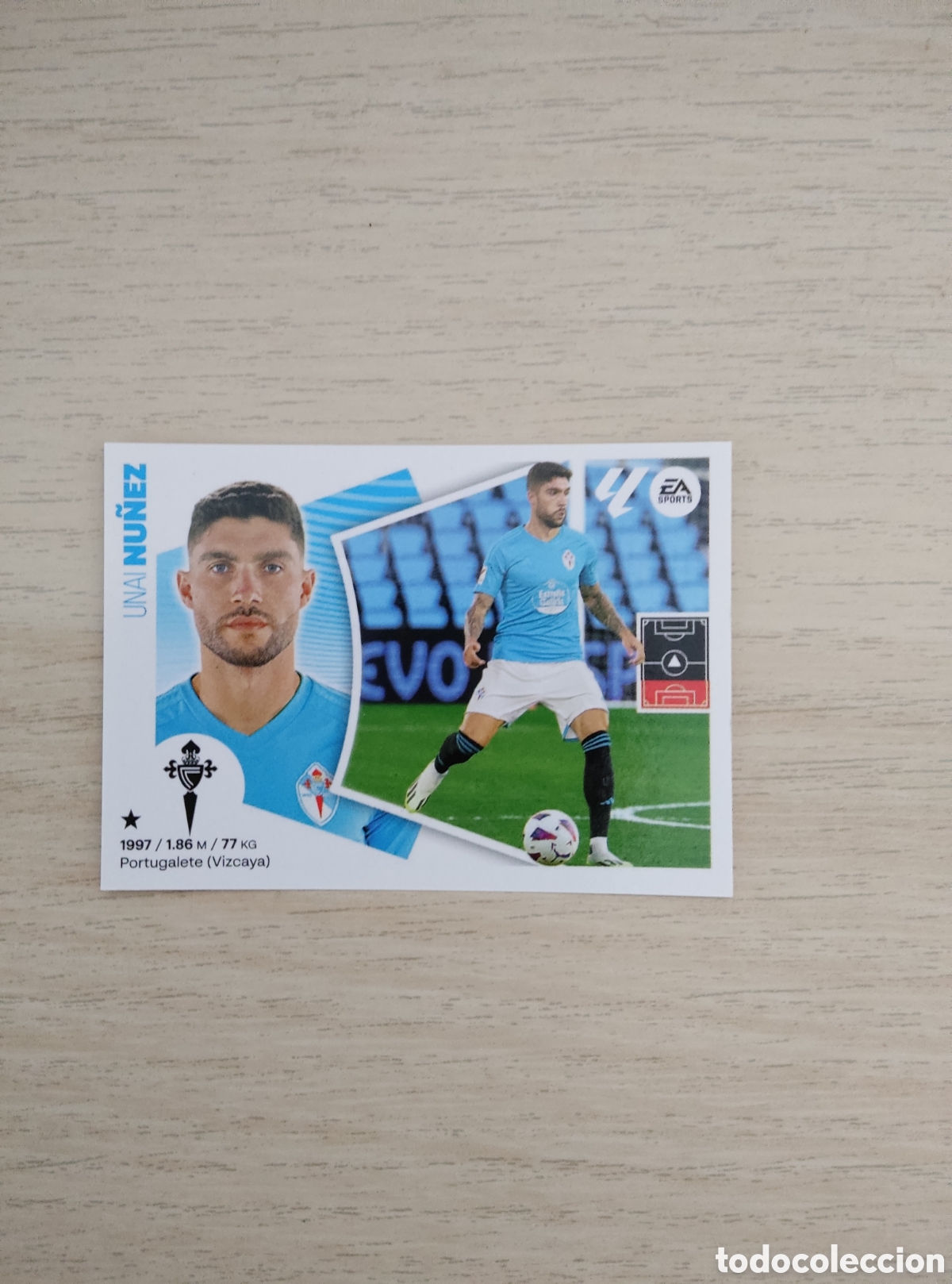 Cromos de f&uacute;tbol: 6 A UNAI NU&Ntilde;EZ CELTA LIGA ESTE 2024 2025