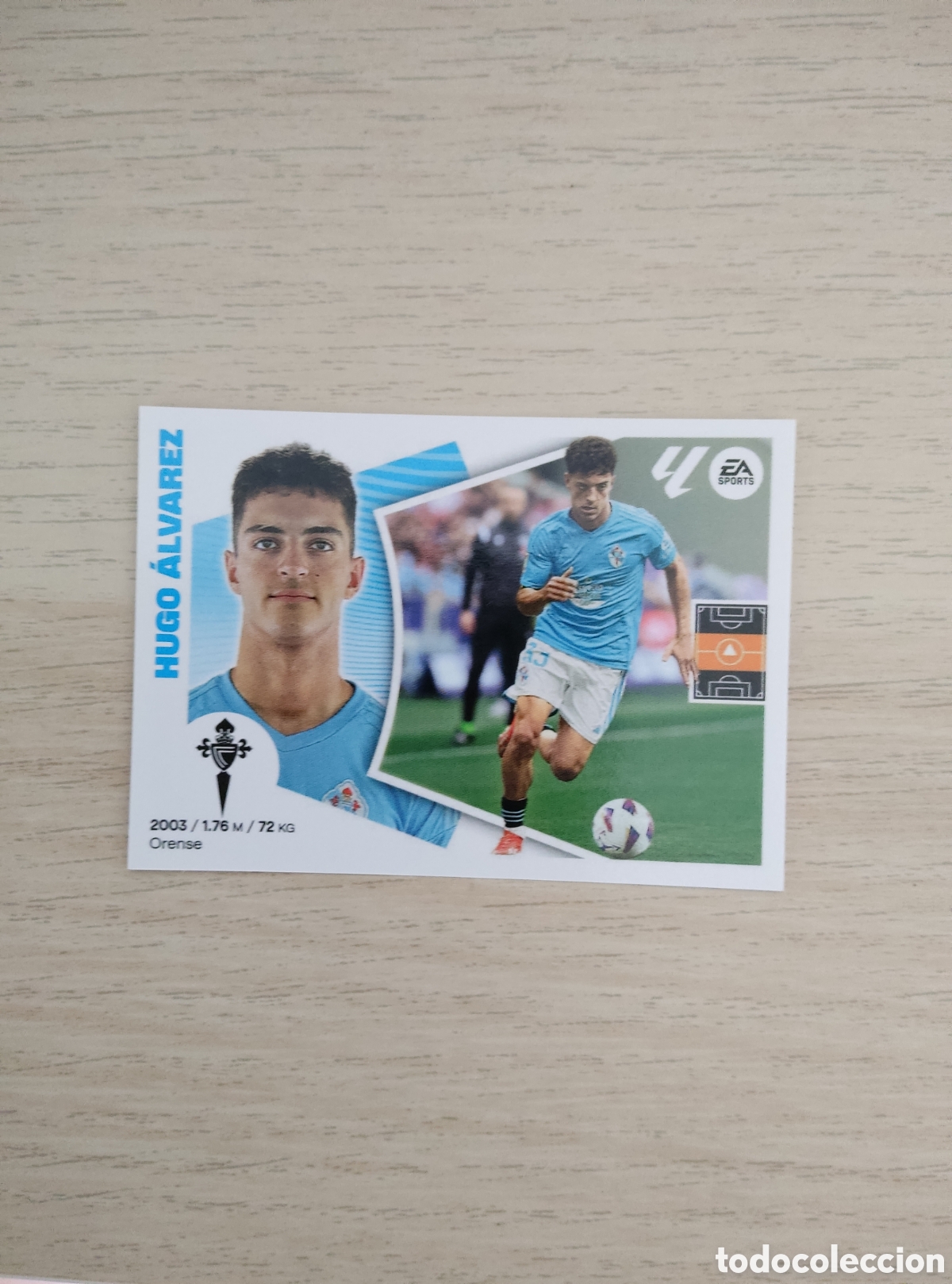 Cromos de f&uacute;tbol: 12 HUGO ALVAREZ CELTA LIGA ESTE 2024 2025