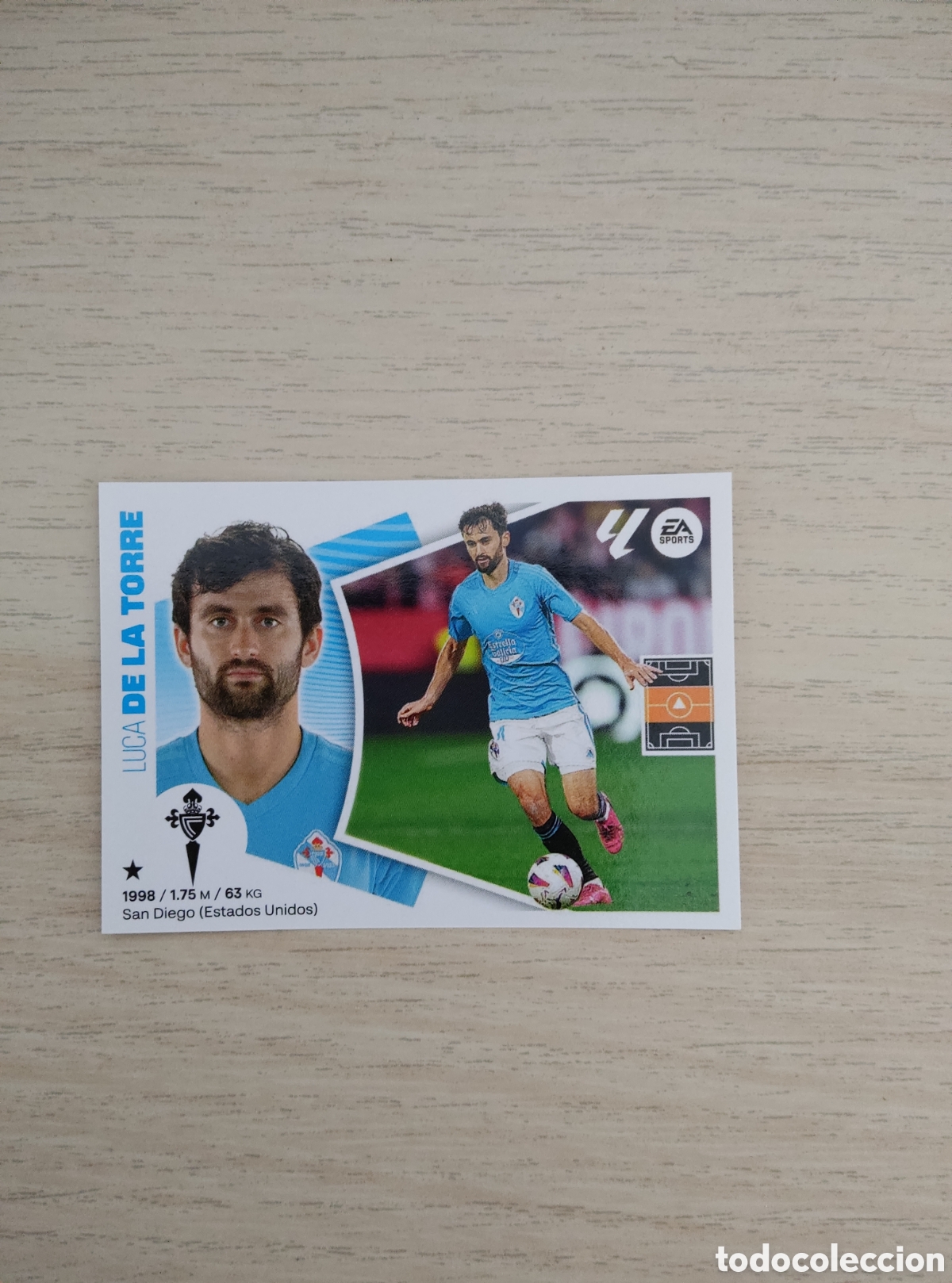Cromos de f&uacute;tbol: 13 DE LA TORRE CELTA LIGA ESTE 2024 2025