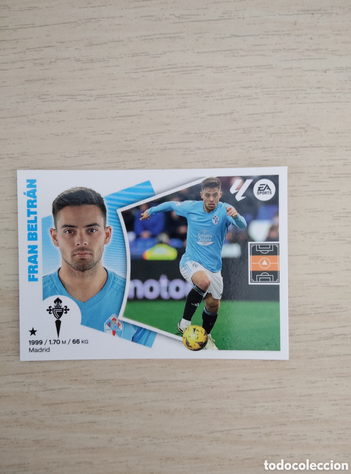 Cromos de f&uacute;tbol: 14 FRAN BELTRAN CELTA LIGA ESTE 2024 2025