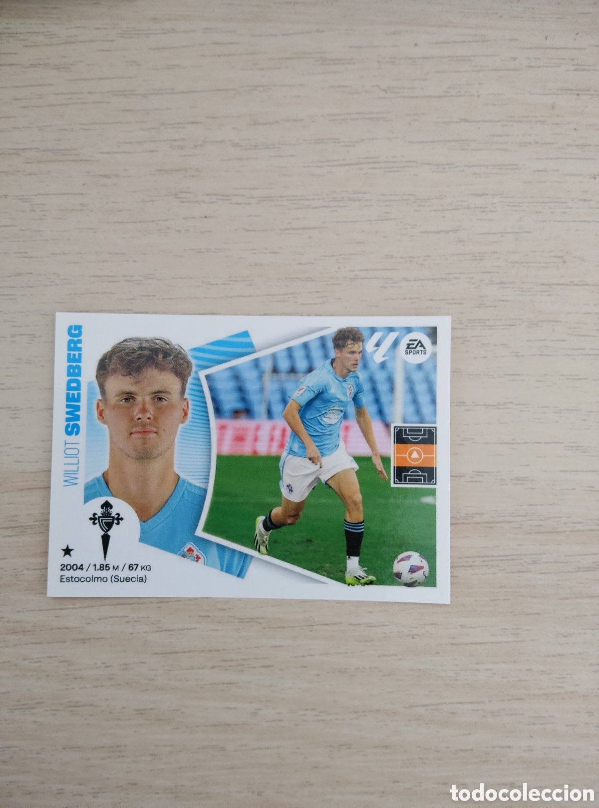 Cromos de f&uacute;tbol: 16 A SWEDBERG CELTA LIGA ESTE 2024 2025