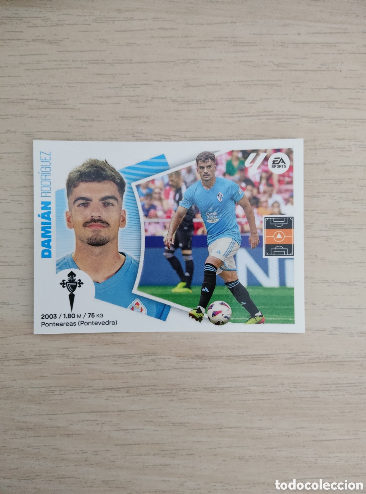 Cromos de f&uacute;tbol: 16 B DAMIAN CELTA LIGA ESTE 2024 2025
