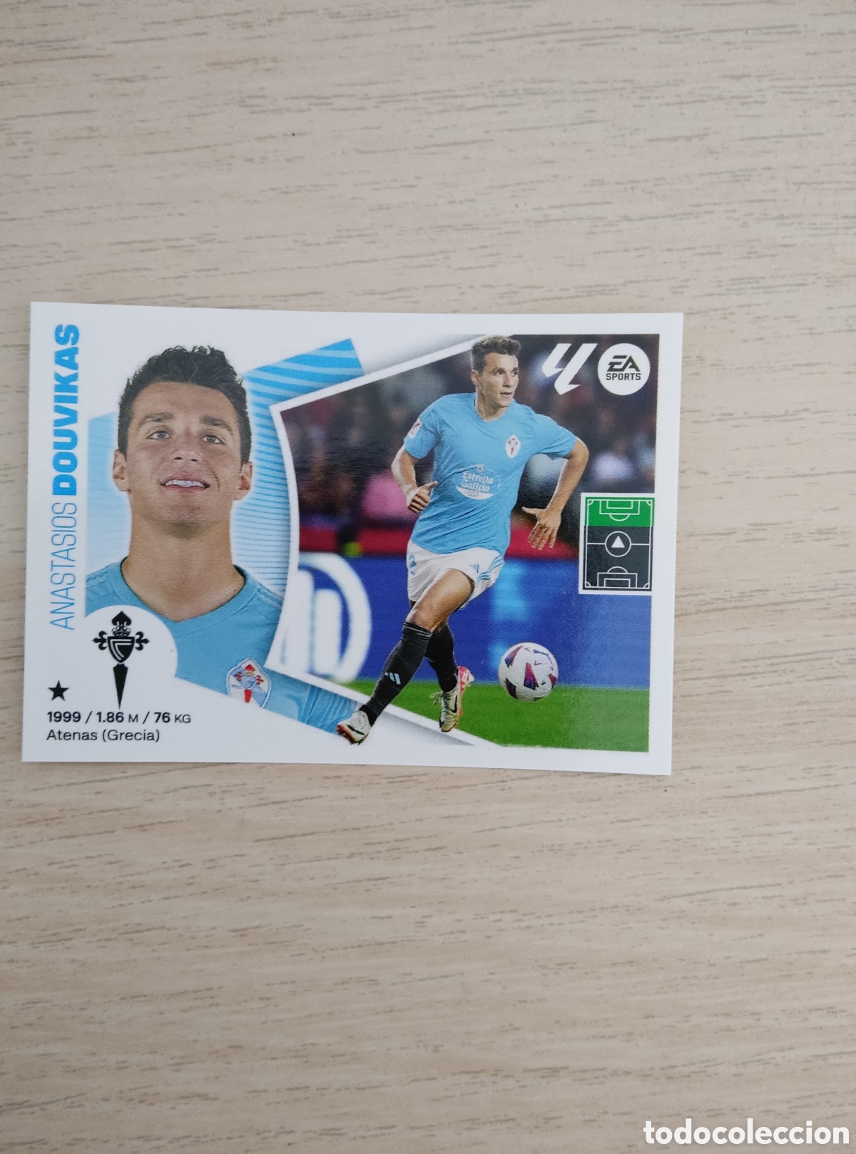 Cromos de f&uacute;tbol: 17 DOUVIKAS CELTA LIGA ESTE 2024 2025