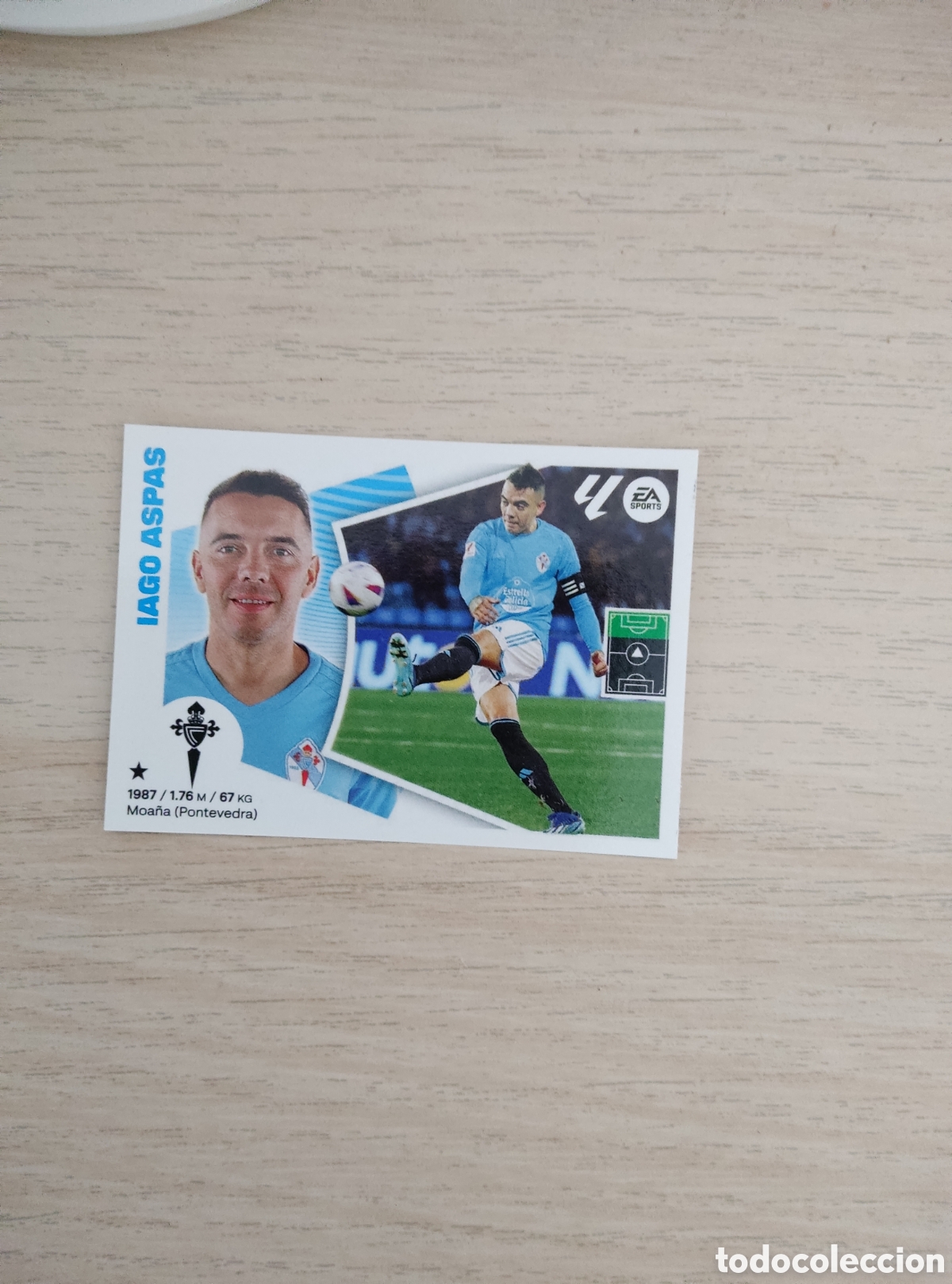 Cromos de f&uacute;tbol: 20 IAGO ASPAS CELTA LIGA ESTE 2024 2025
