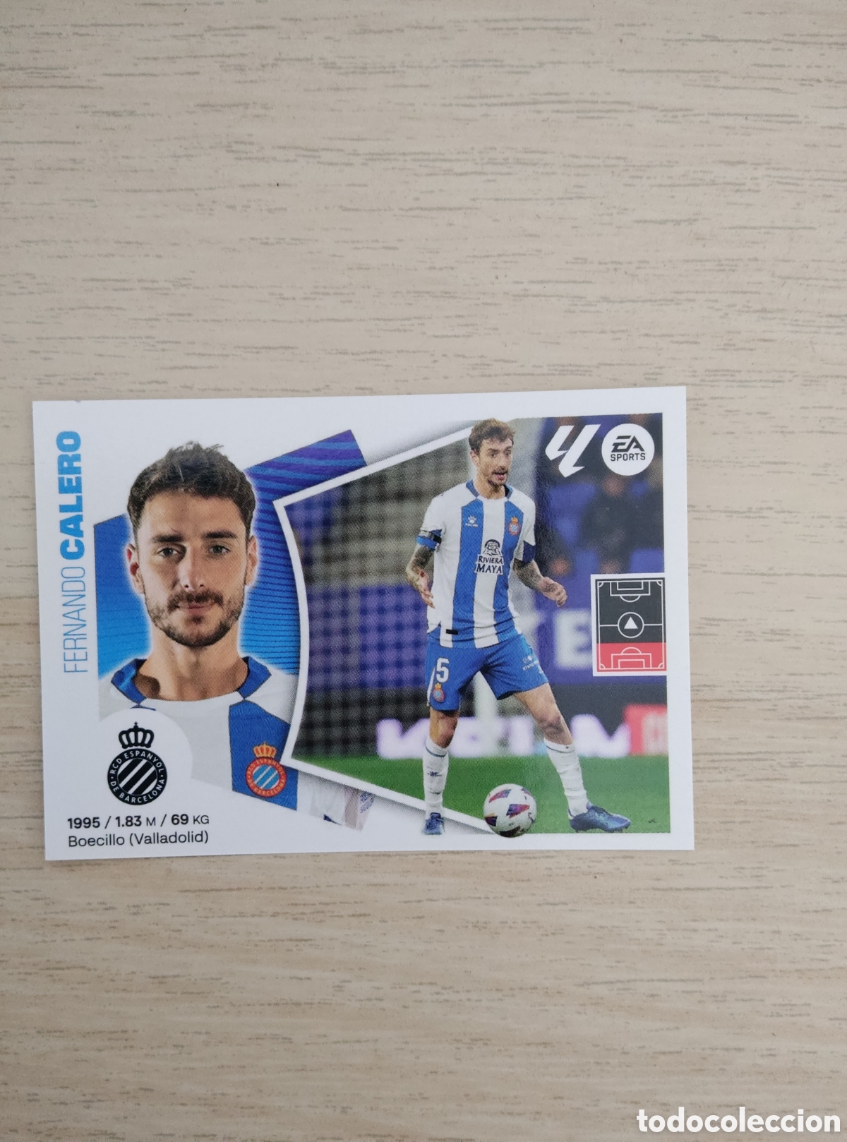 Cromos de f&uacute;tbol: 6 CALERO ESPANYOL LIGA ESTE 2024 2025