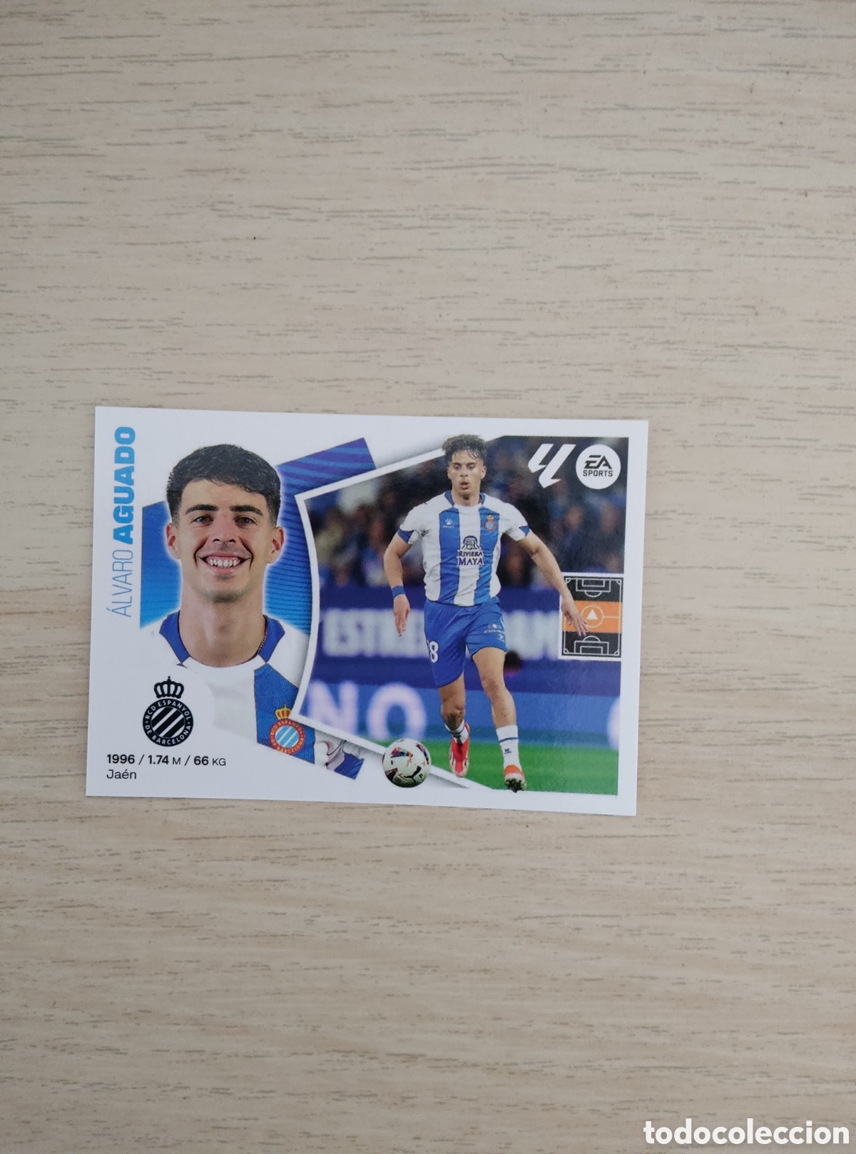 Cromos de f&uacute;tbol: 14 AGUADO ESPANYOL LIGA ESTE 2024 2025