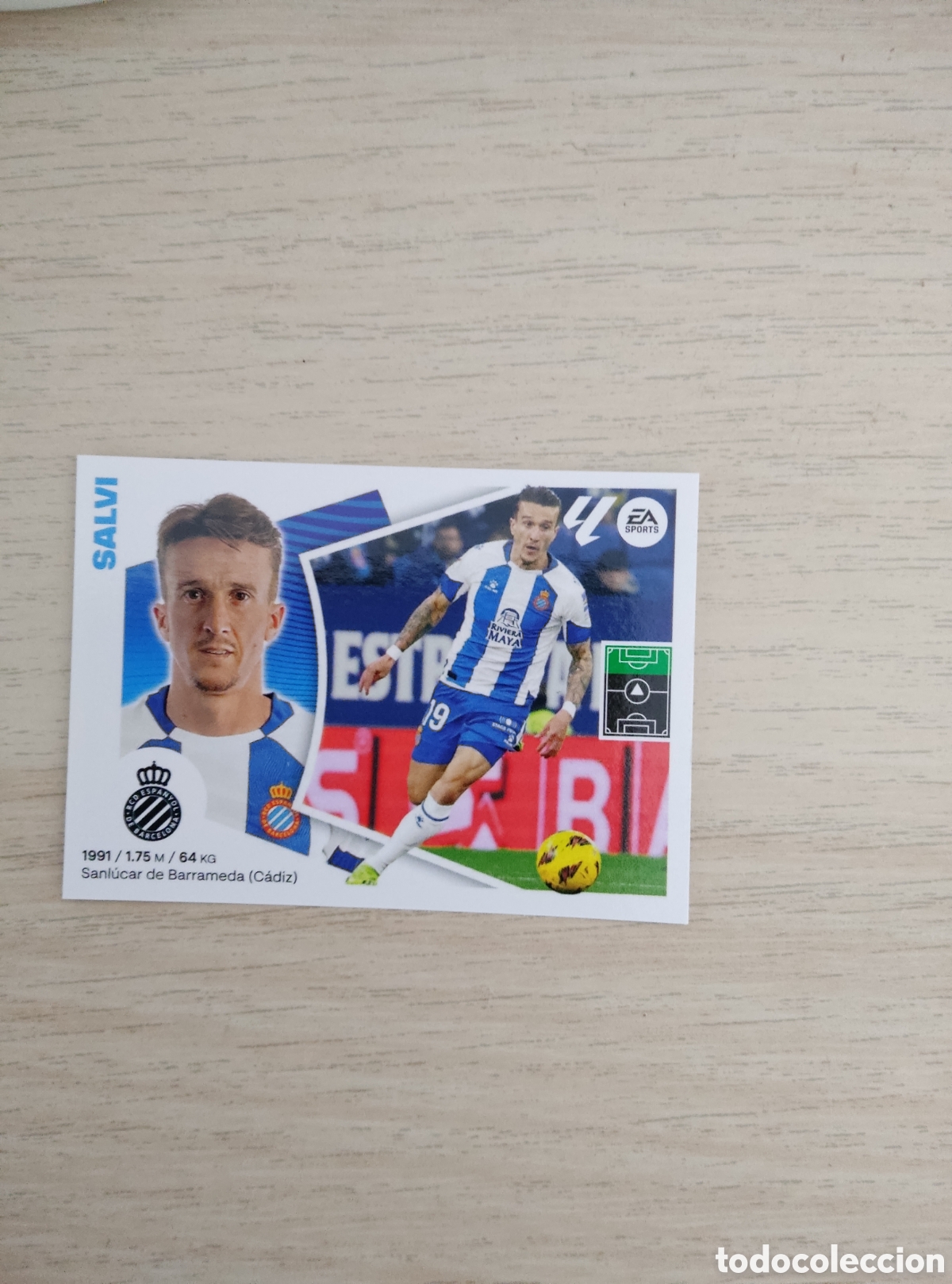 Cromos de f&uacute;tbol: 17 A SALVI ESPANYOL LIGA ESTE 2024 2025