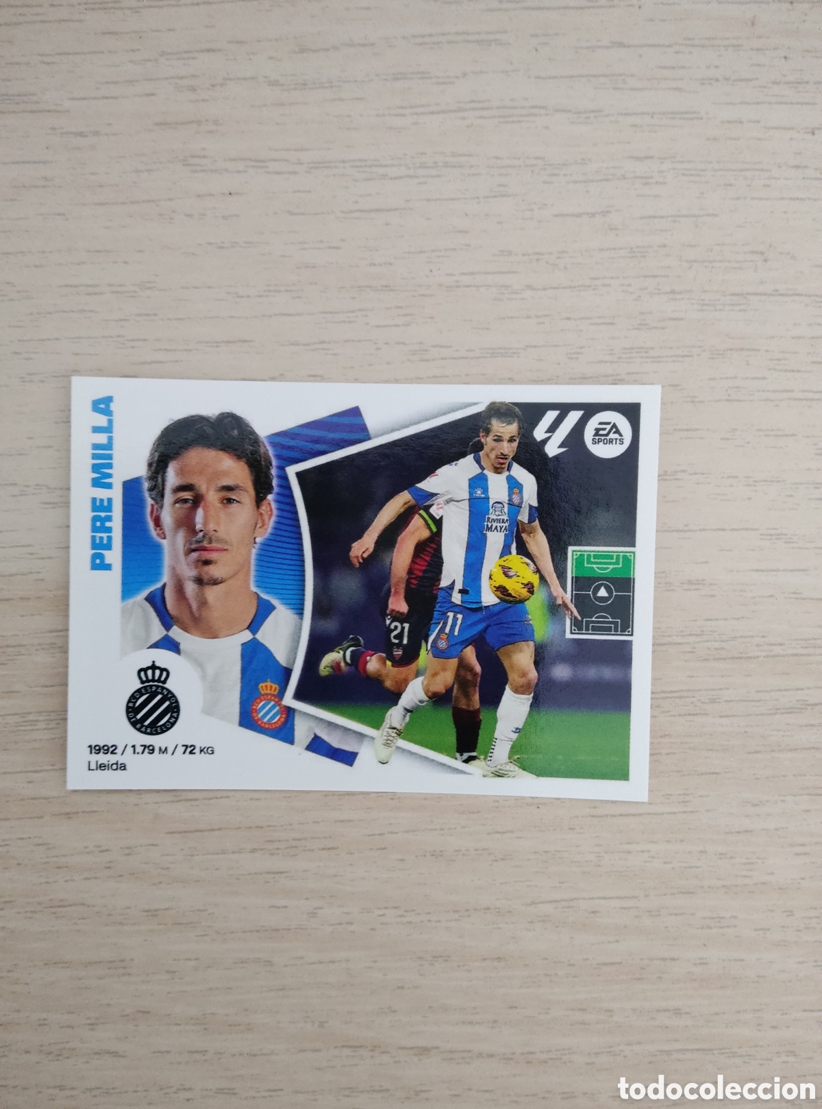 Cromos de f&uacute;tbol: 18 PERE MILLA ESPANYOL LIGA ESTE 2024 2025