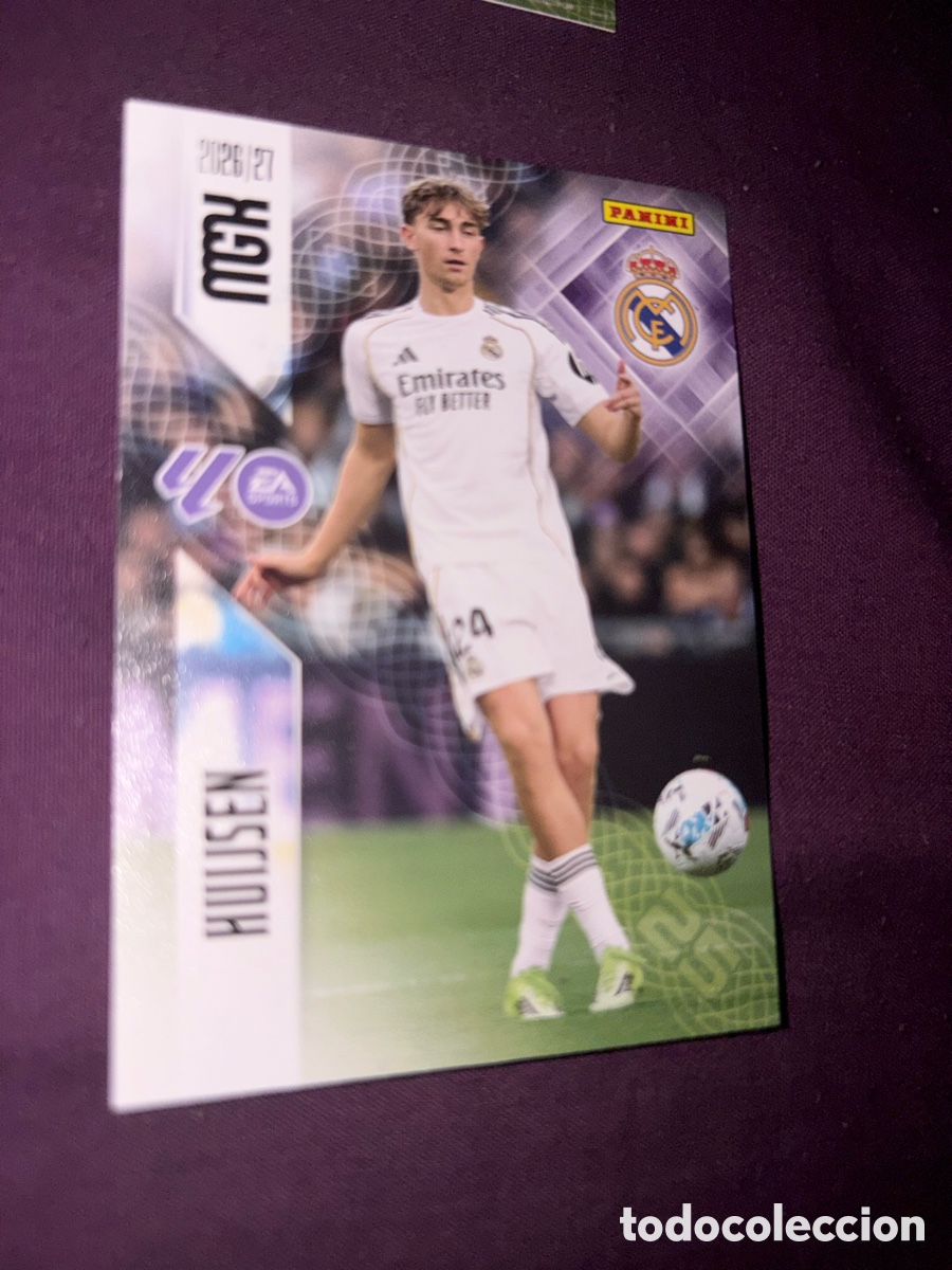 Cromos de f&uacute;tbol: MEGACRACKS 2026/27 CARD BASIC HUIJSEN REAL MADRID # 222 PANINI