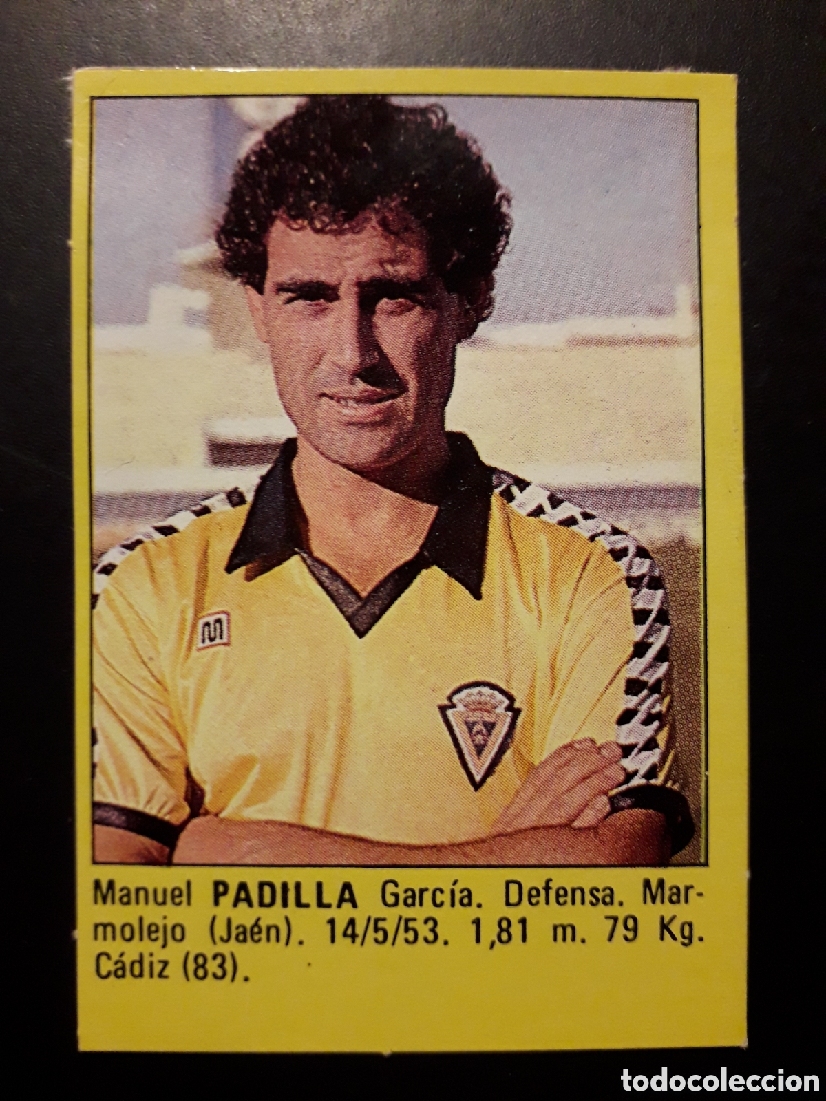 Cromos de f&uacute;tbol: PADILLA C&Aacute;DIZ SUPER F&Uacute;TBOL 84 83-84 1983-1984 ROLL&Aacute;N DESPEGADO PEDIDO M&Iacute;NIMO 3&euro;