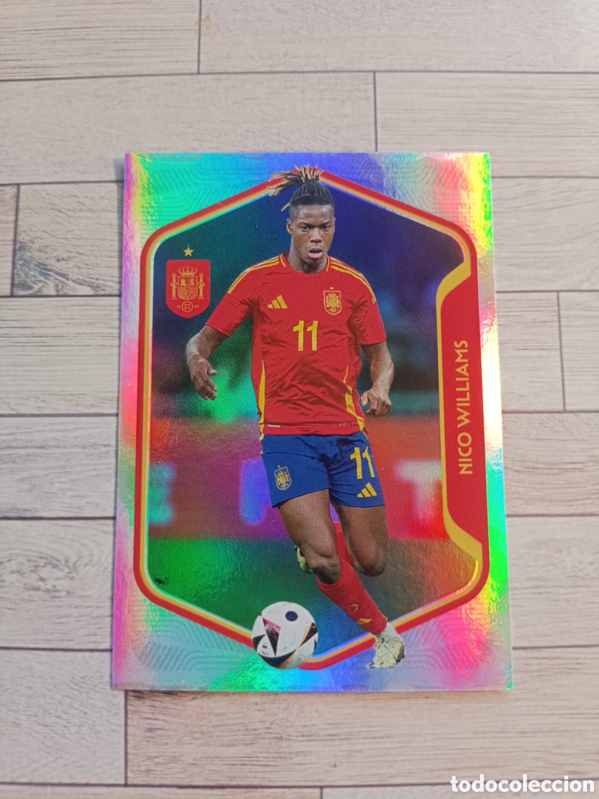 Cromos de f&uacute;tbol: 60 NICO WILLIAMS SELECCION ESPA&Ntilde;OLA ESPA&Ntilde;A MUNDIAL CARREFOUR 26 PANINI 2026