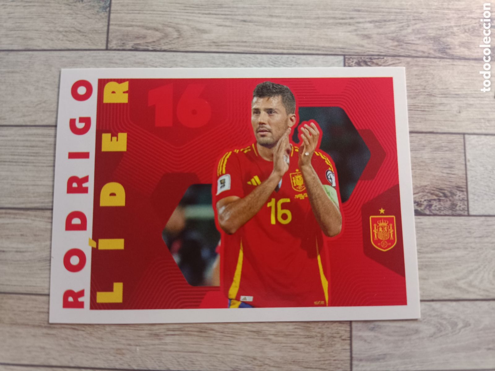 Cromos de f&uacute;tbol: 68 RODRIGO LIDER SELECCION ESPA&Ntilde;OLA ESPA&Ntilde;A MUNDIAL CARREFOUR 26 PANINI 2026