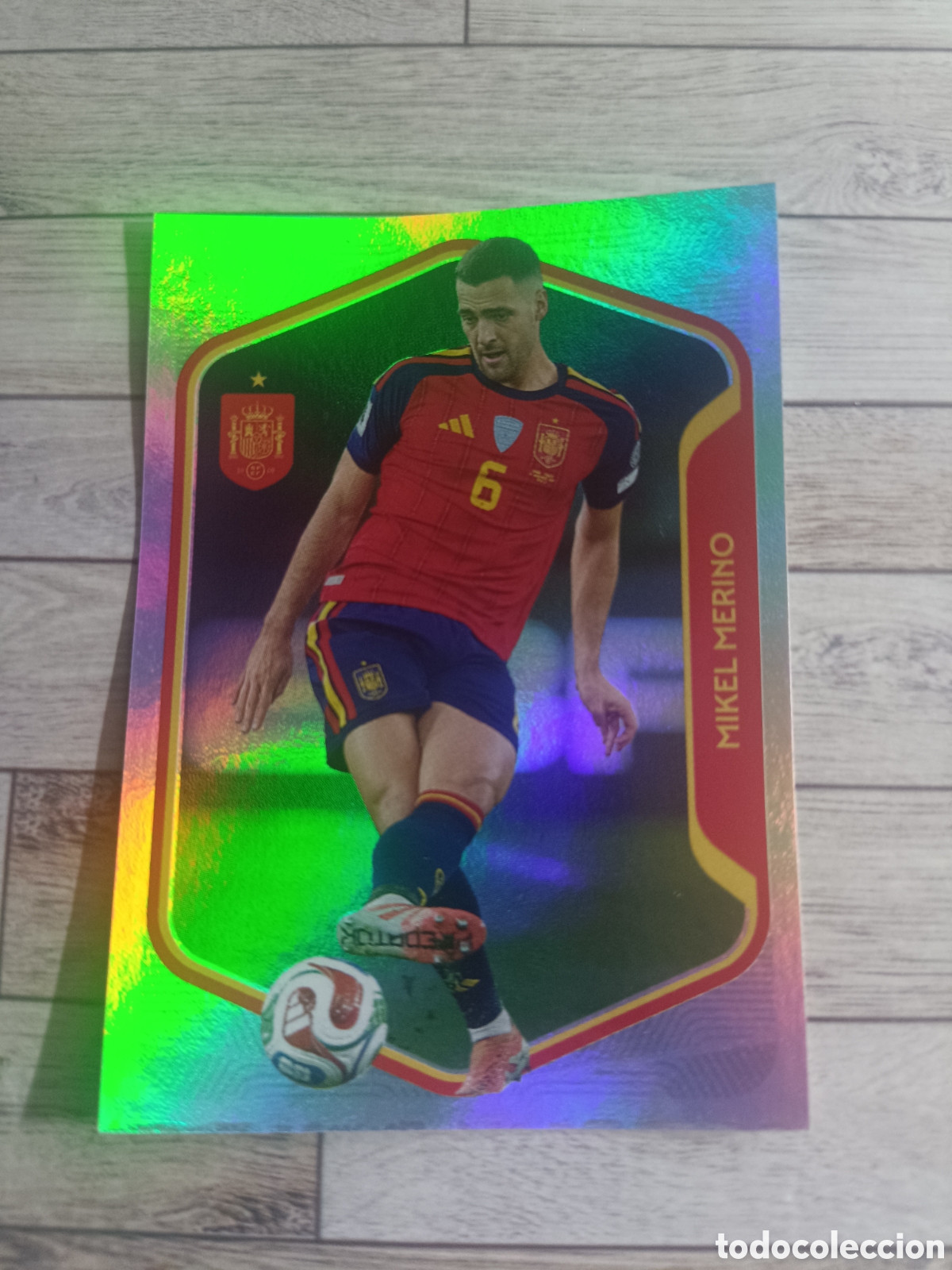 Cromos de f&uacute;tbol: 42 MIKEL MERINO SELECCION ESPA&Ntilde;OLA ESPA&Ntilde;A MUNDIAL CARREFOUR 26 PANINI 2026
