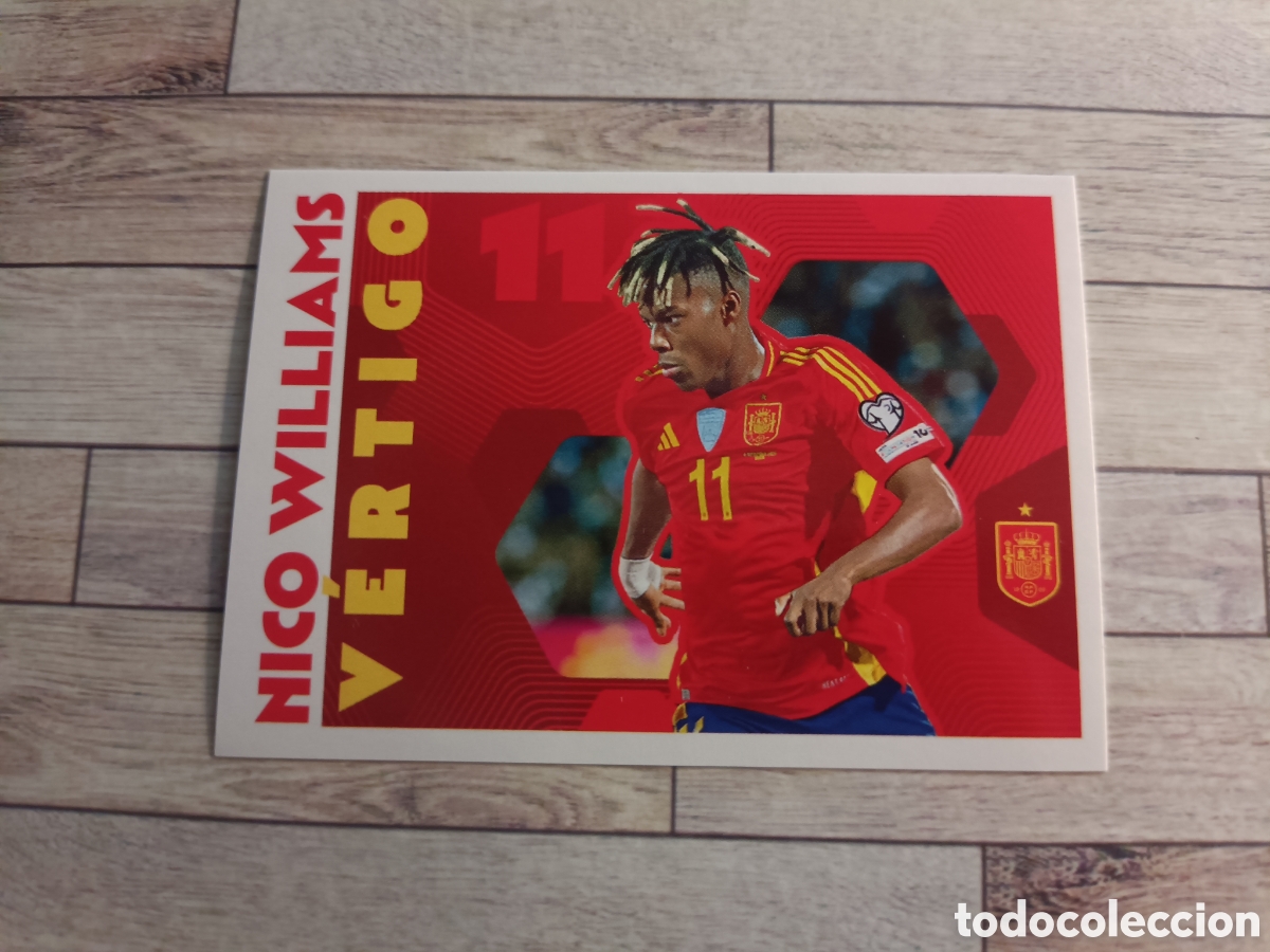 Cromos de f&uacute;tbol: 72 NICO WILLIAMS VERTIGO SELECCION ESPA&Ntilde;OLA ESPA&Ntilde;A MUNDIAL CARREFOUR 26 PANINI 2026