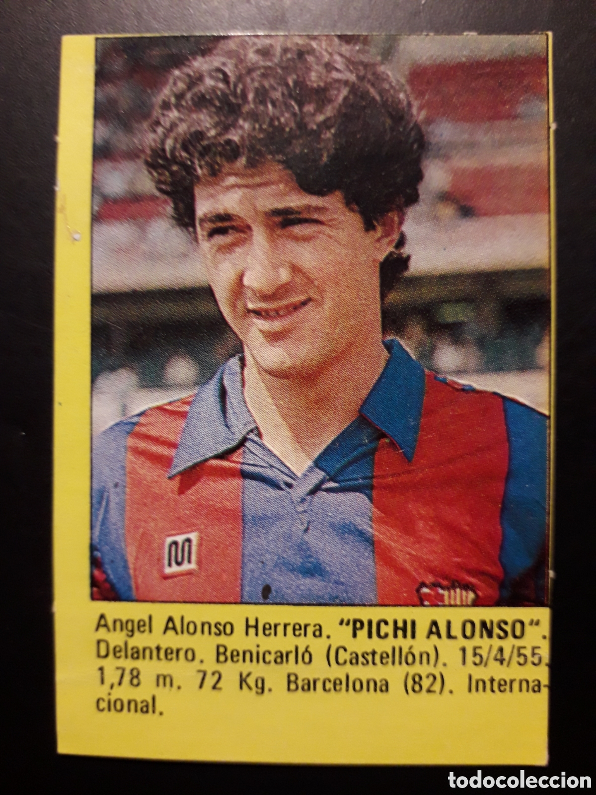 Cromos de f&uacute;tbol: PICHI ALONSO FC BARCELONA SUPER F&Uacute;TBOL 84 83-84 1983-1984 ROLL&Aacute;N DESPEGADO PEDIDO M&Iacute;NIMO 3&euro;