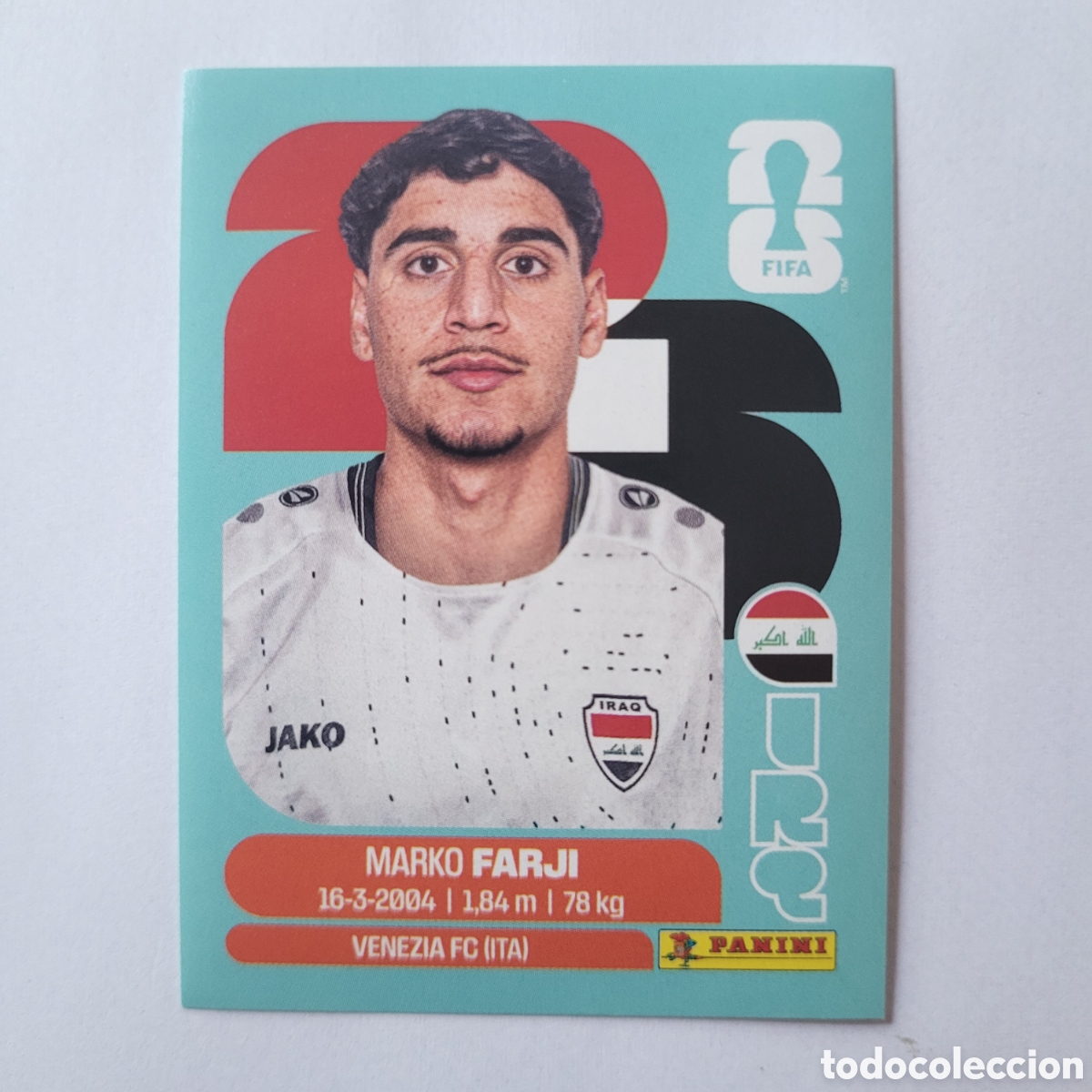Cromos de Futebol: IRQ 16 Marko Farji [Sticker] / FIFA World Cup 2026