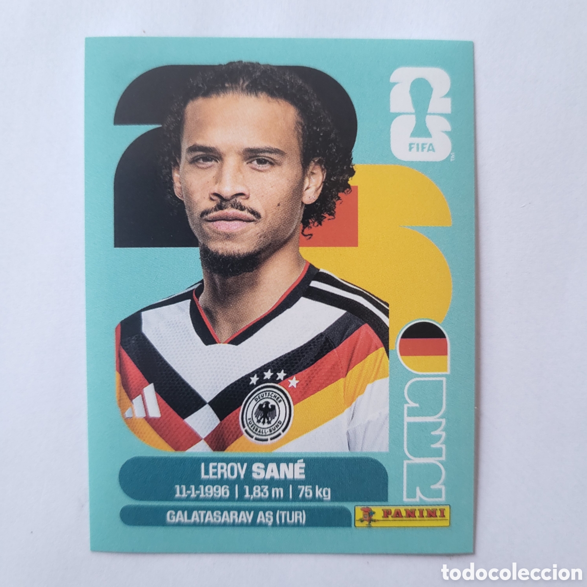 Cromos de f&uacute;tbol: GER 18 Leroy Sane [Sticker] / FIFA World Cup 2026