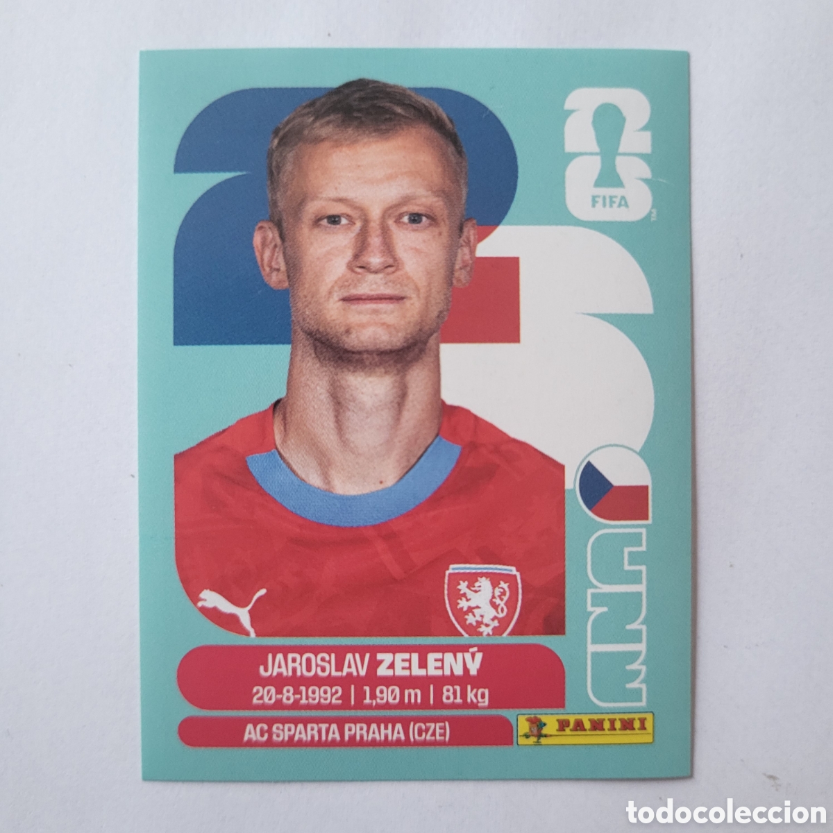 Cromos de f&uacute;tbol: CZE 6 Jaroslav Zeleny [Sticker] / FIFA World Cup 2026