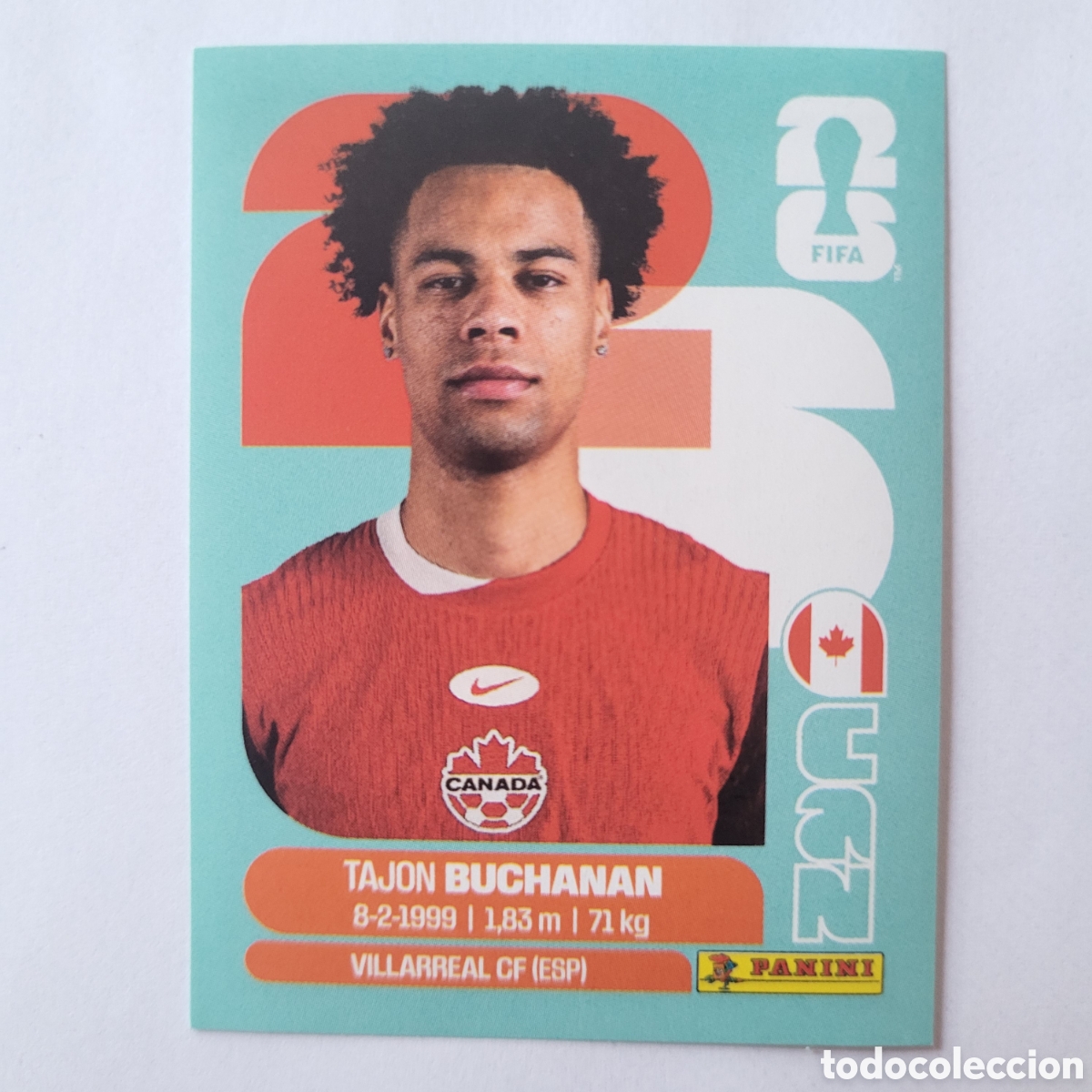 Cromos de f&uacute;tbol: CAN 17 Tajon Buchanan [Sticker] / FIFA World Cup 2026