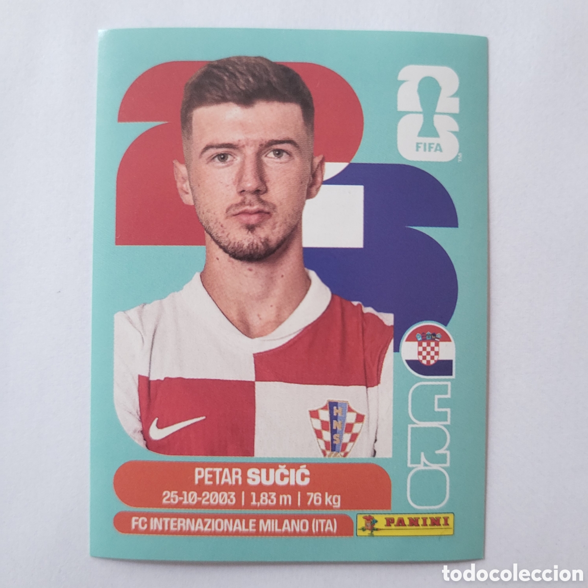 Cromos de f&uacute;tbol: CRO 15 Petar Sucic [Sticker] / FIFA World Cup 2026