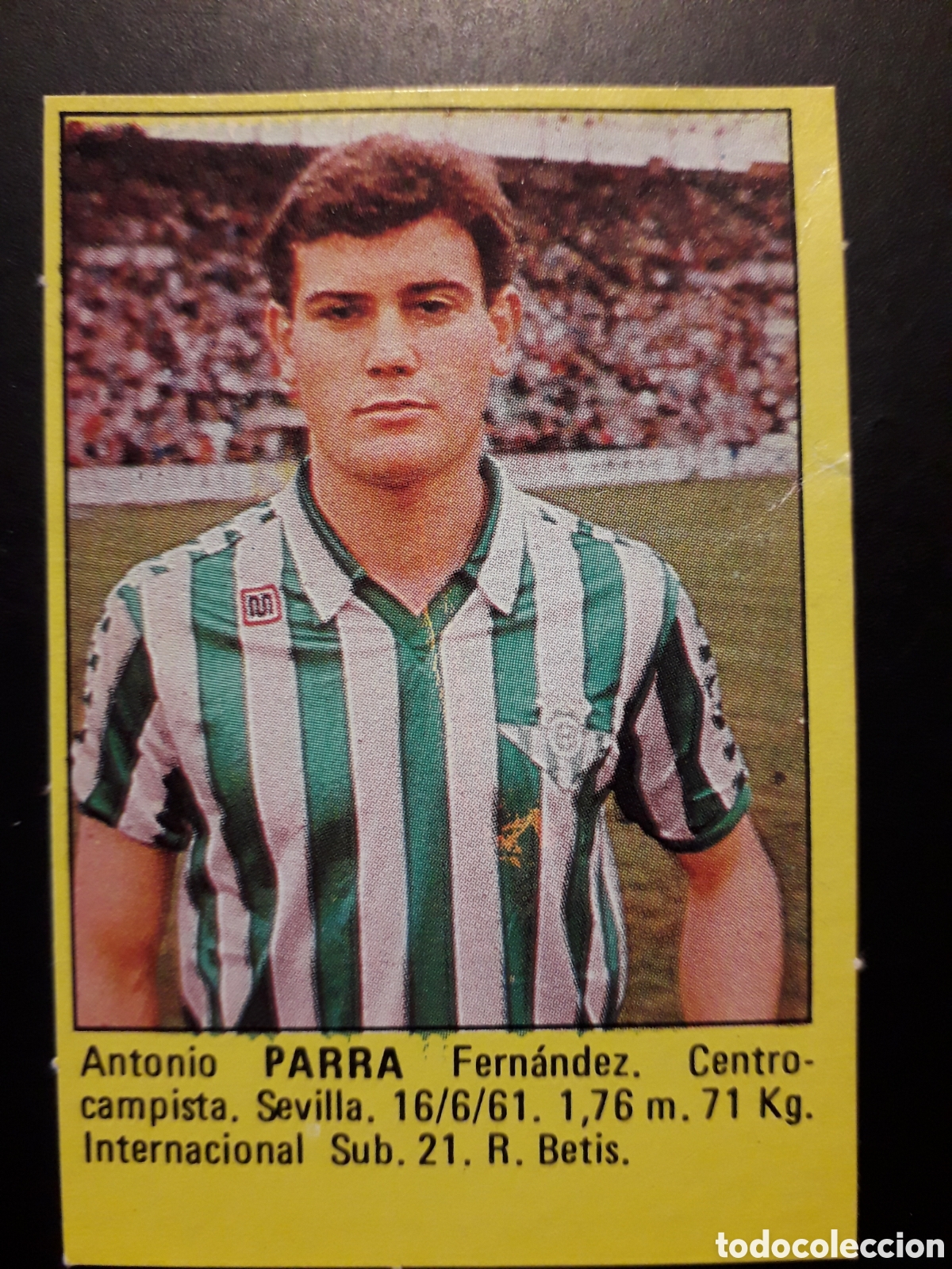 Cromos de f&uacute;tbol: PARRA BETIS SUPER F&Uacute;TBOL 84 83-84 1983-1984 ROLL&Aacute;N DESPEGADO PEDIDO M&Iacute;NIMO 3&euro;
