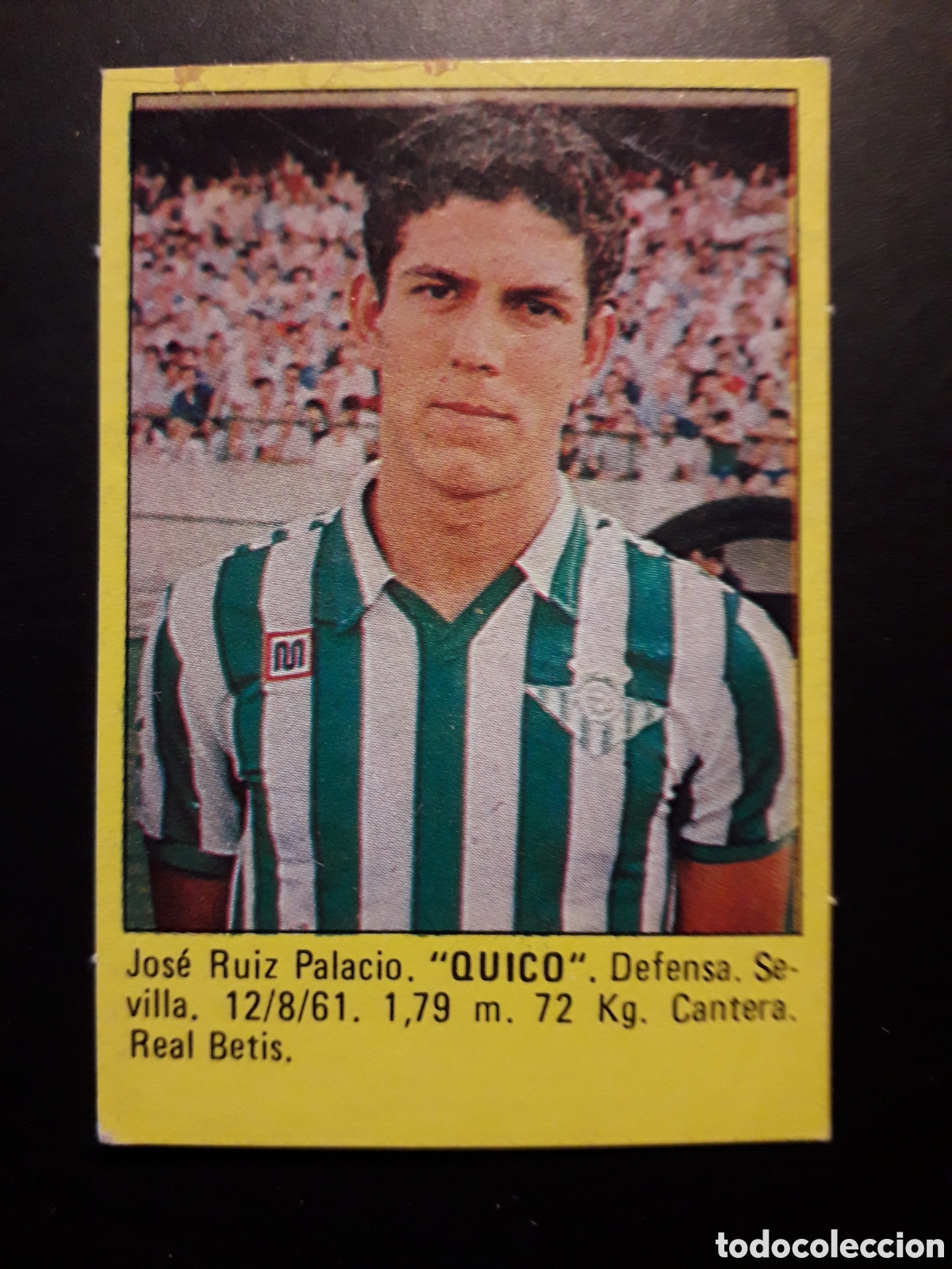 Cromos de f&uacute;tbol: QUICO BETIS SUPER F&Uacute;TBOL 84 83-84 1983-1984 ROLL&Aacute;N DESPEGADO PEDIDO M&Iacute;NIMO 3&euro;