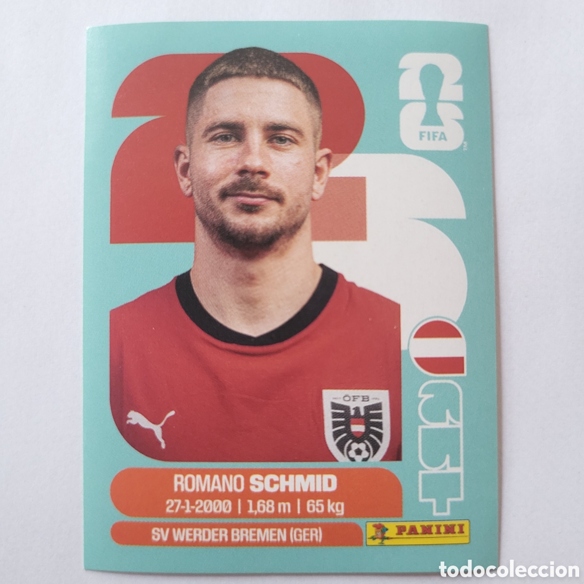 Cromos de f&uacute;tbol: AUT 16 Romano Schmid [Sticker] / FIFA World Cup 2026