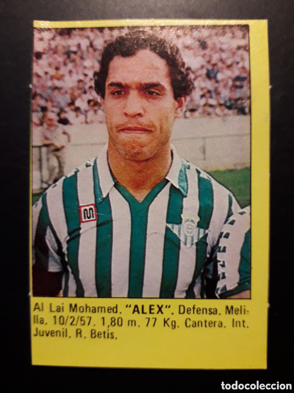 Cromos de f&uacute;tbol: &Aacute;LEX BETIS SUPER F&Uacute;TBOL 84 83-84 1983-1984 ROLL&Aacute;N DESPEGADO PEDIDO M&Iacute;NIMO 3&euro;