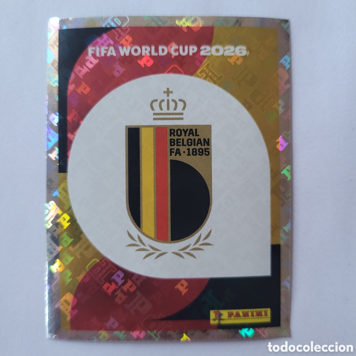 Cromos de f&uacute;tbol: BEL 1 B&eacute;lgica [Sticker, Escudo] / FIFA World Cup 2026