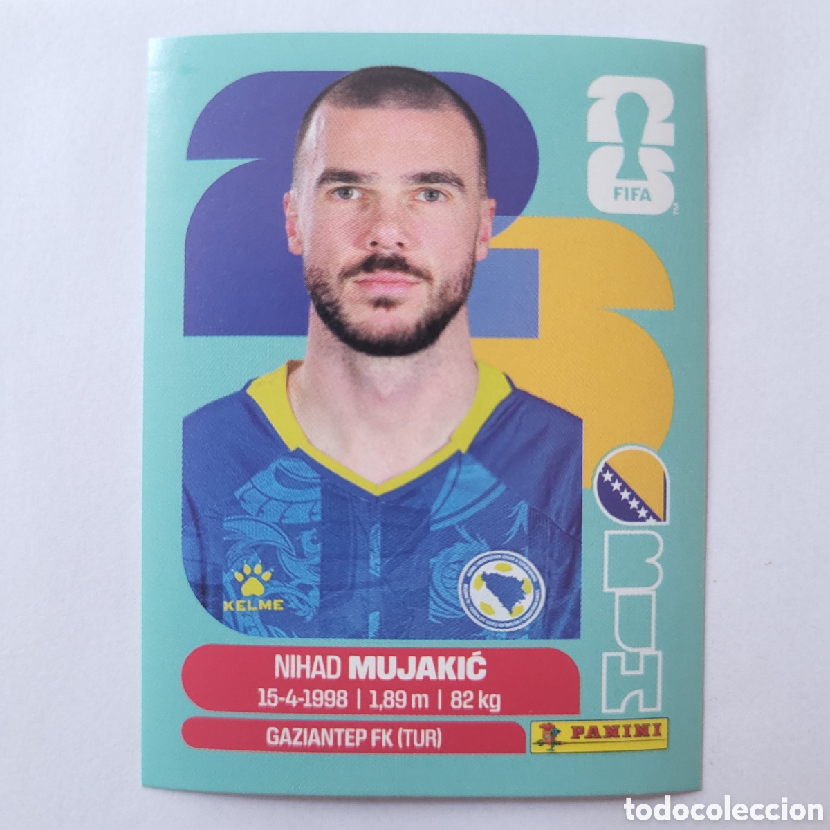 Cromos de Futebol: BIH 6 Nihad Mujackic [Sticker] / FIFA World Cup 2026