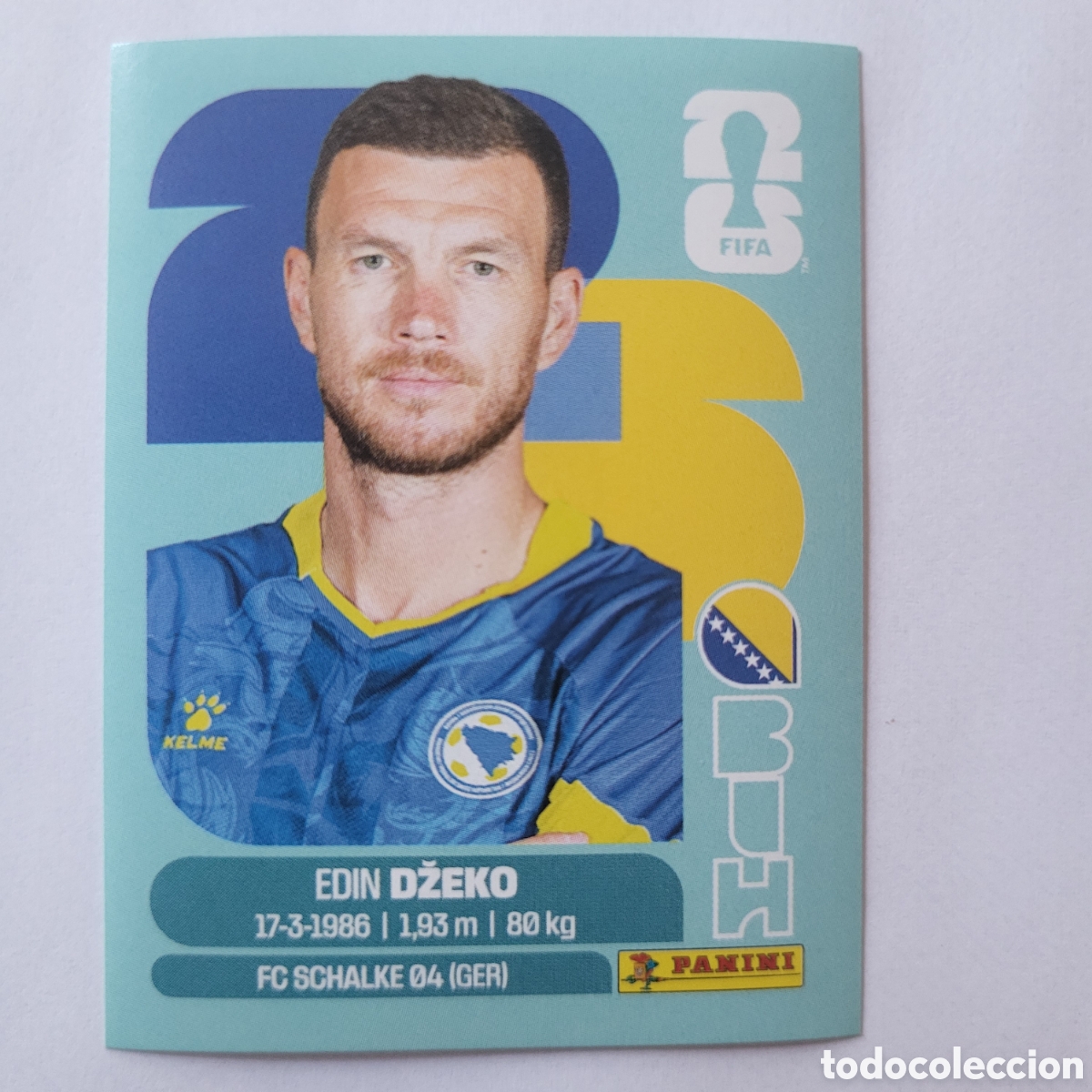 Cromos de f&uacute;tbol: BIH 18 Edin Dzeko [Sticker] / FIFA World Cup 2026