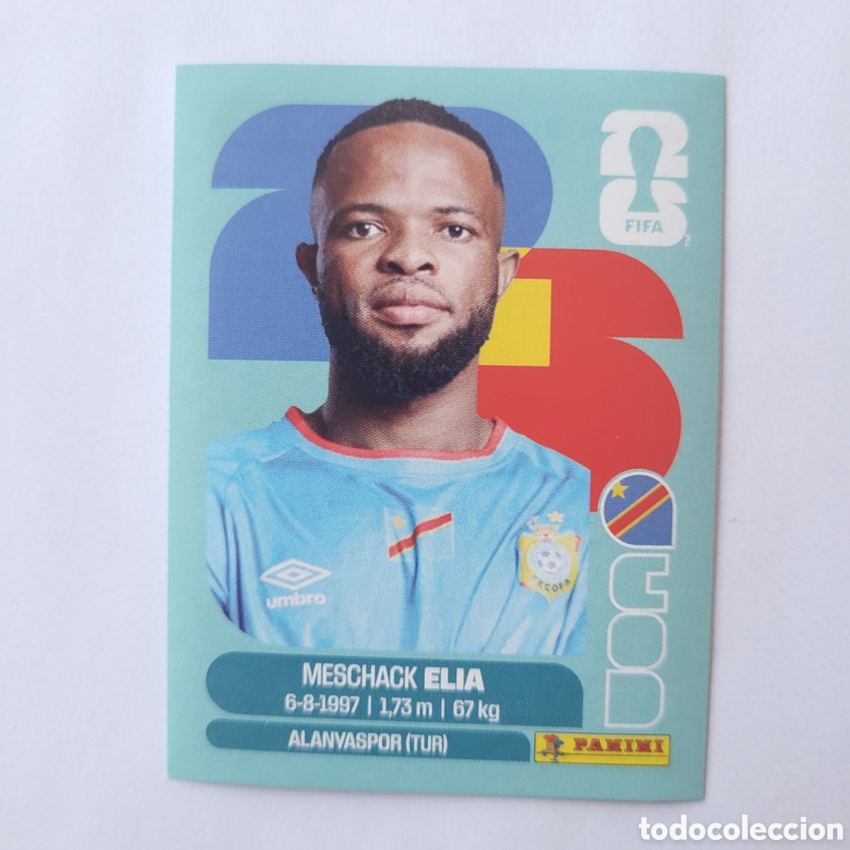 Cromos de f&uacute;tbol: COD 15 Meschack Elia [Sticker] / FIFA World Cup 2026