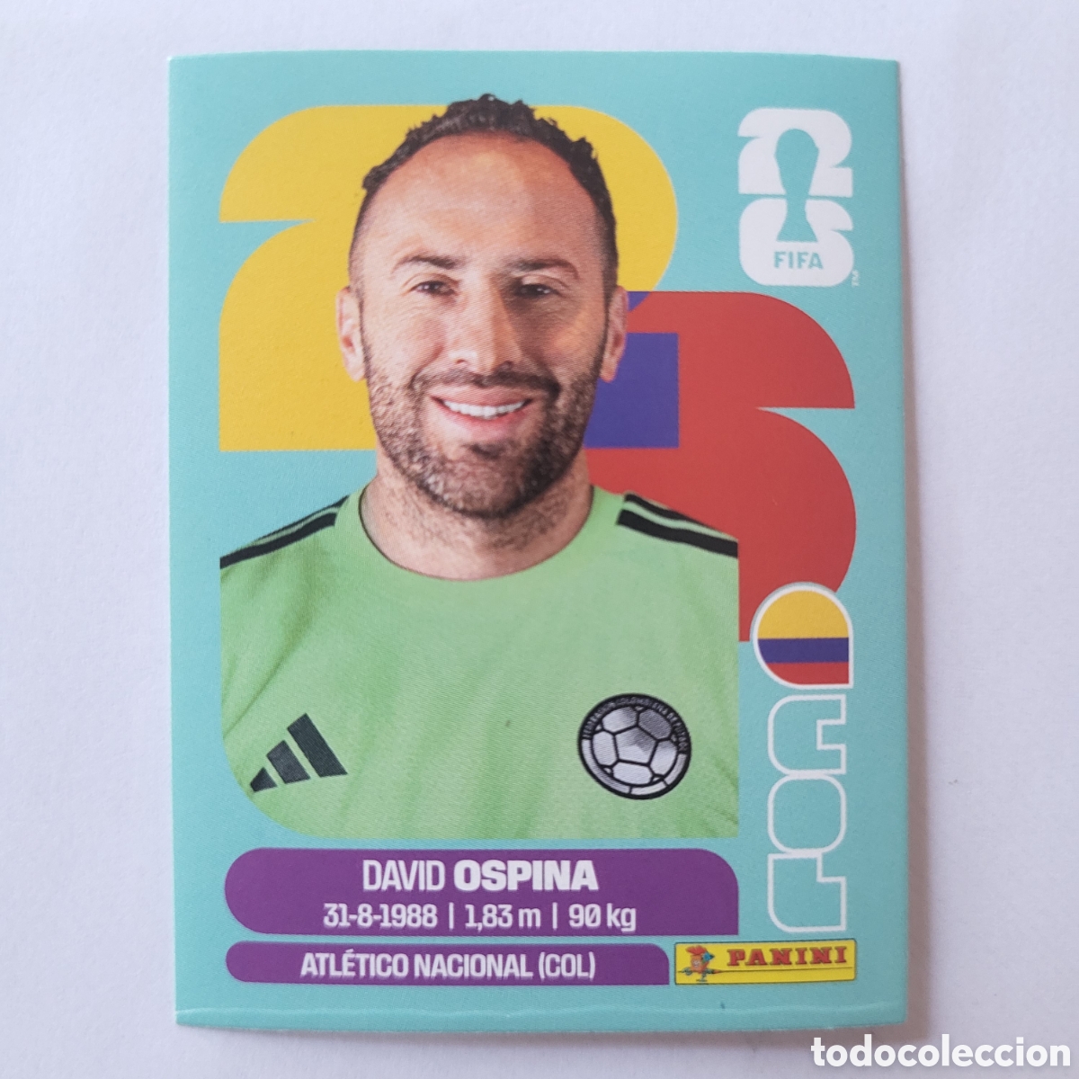 Cromos de f&uacute;tbol: COL 3 David Ospina [Sticker] / FIFA World Cup 2026