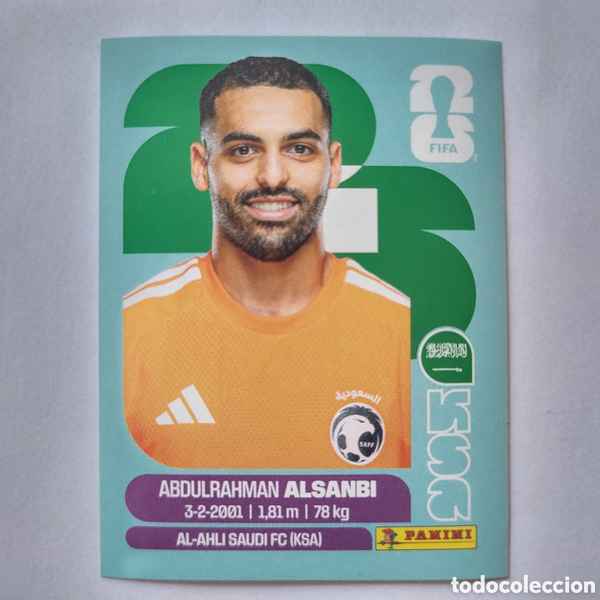 Cromos de Futebol: KSA 3 Abdulrahman Aldanbi [Sticker] / FIFA World Cup 2026
