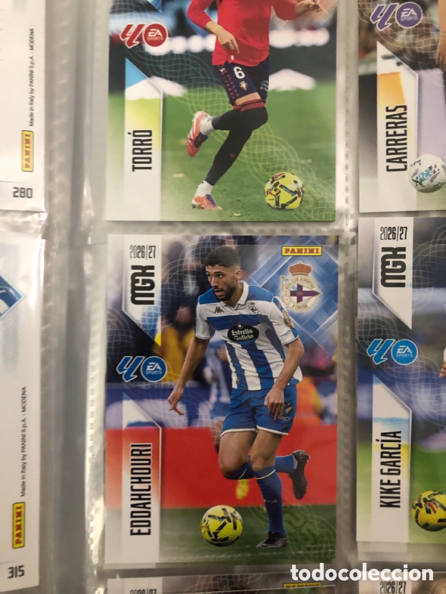 Cromos de f&uacute;tbol: Megacracks 2026 2027 eddahchouri 143 deportivo de La Coru&ntilde;a