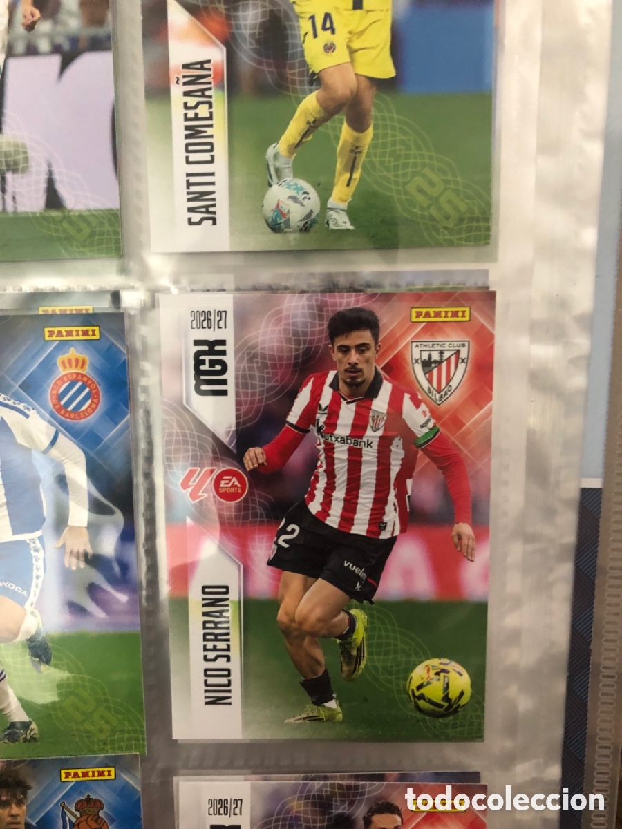 Cromos de f&uacute;tbol: Megacracks 2026 2027 nico serrano 49 ath Bilbao