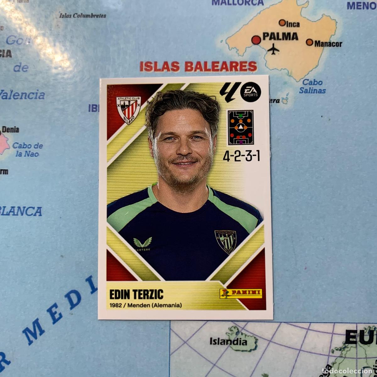 Cromos de f&uacute;tbol: Edin Terzic Entrenador n&uacute;mero 2 del Athletic de Bilbao cromo de la liga este 26-27 2026-2027