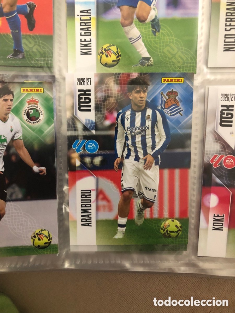 Cromos de f&uacute;tbol: Megacracks 2026 2027 aramburu 310 real sociedad
