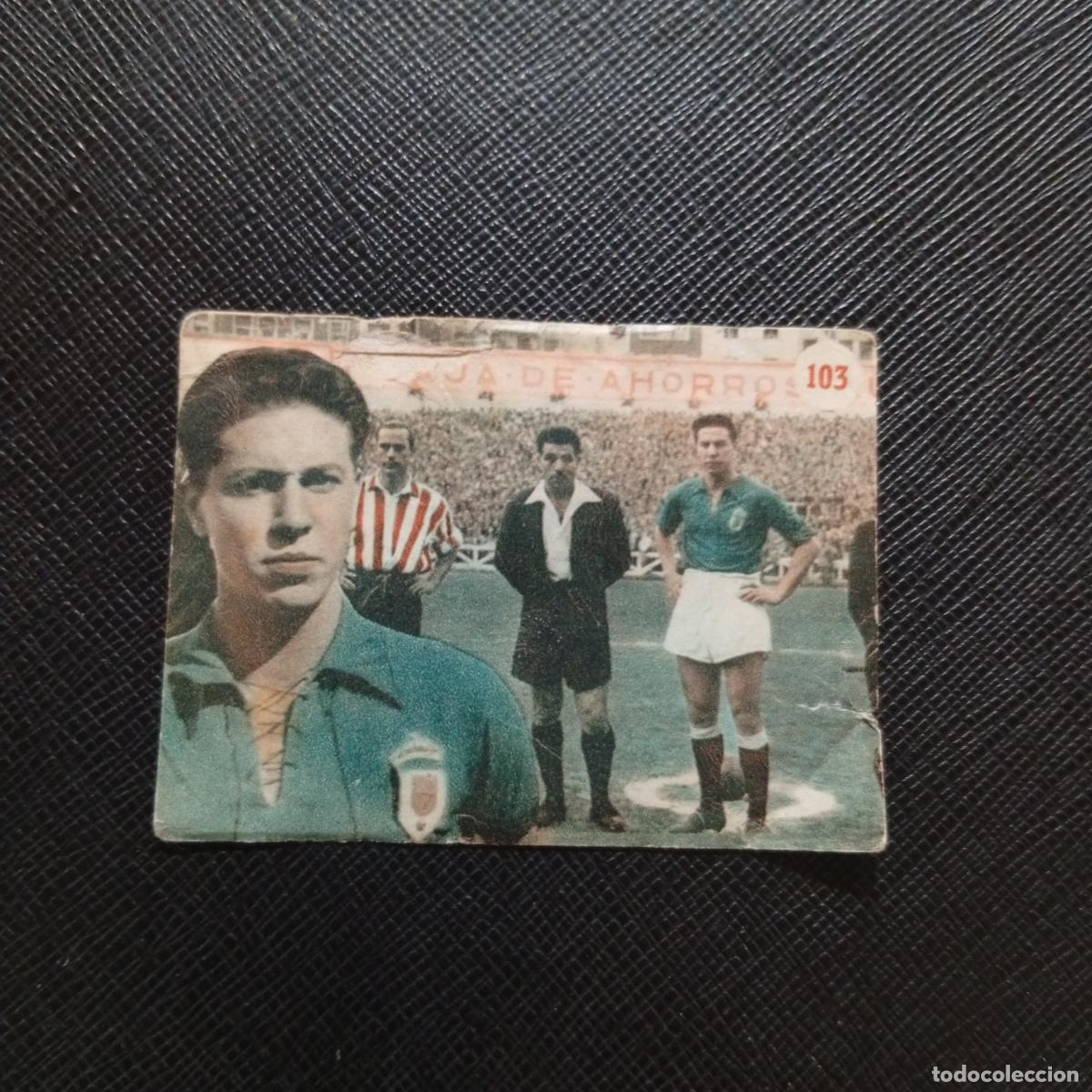 Cromos de f&uacute;tbol: 103 FALIN OVIEDO ESCENAS DEPORTIVAS FHER 1953 CROMO - DESPEGADO - A131 PG37