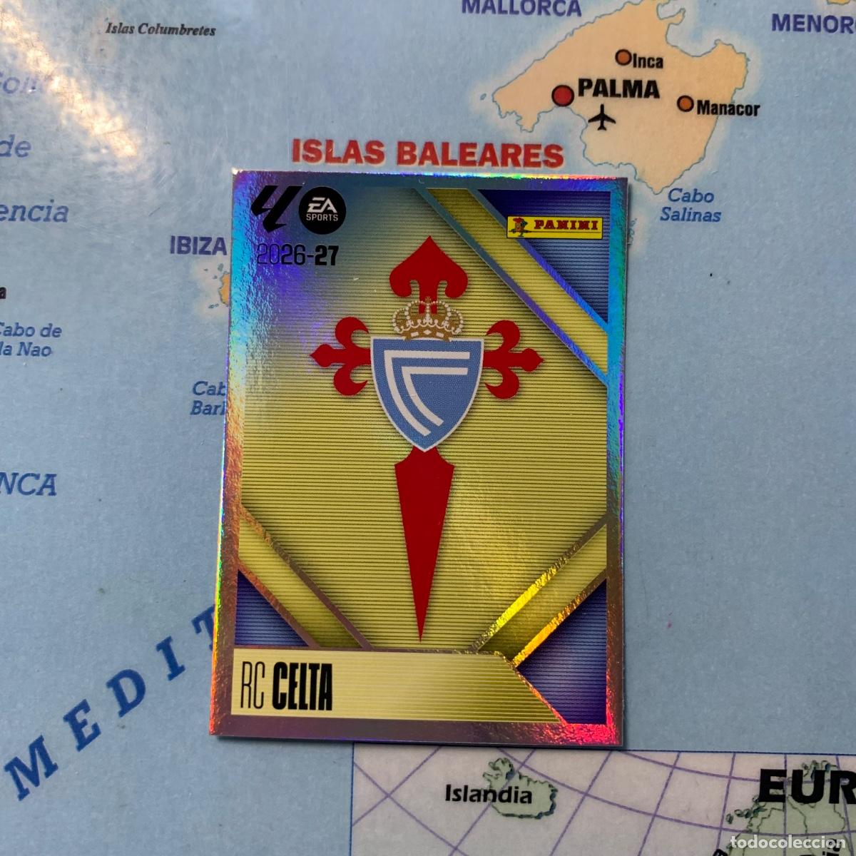 Cromos de f&uacute;tbol: Escudo del celta n&uacute;mero 1 cromo liga este 26-27 2026-2027