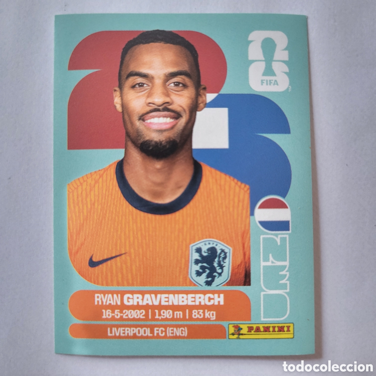Cromos de f&uacute;tbol: NED 11 Ryan Gravenberch [Sticker] / FIFA World Cup 2026