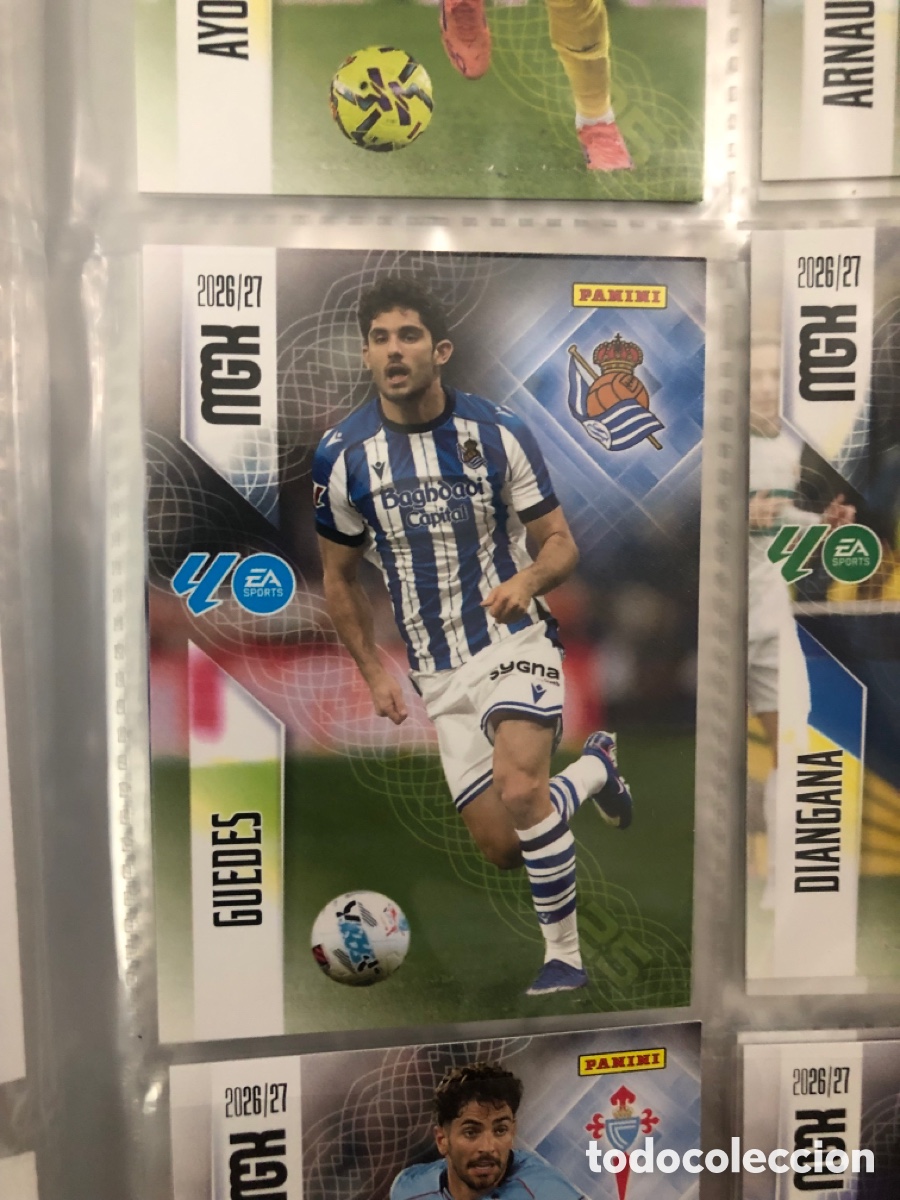 Cromos de f&uacute;tbol: Megacracks 2026 2027 Guedes 322 real sociedad