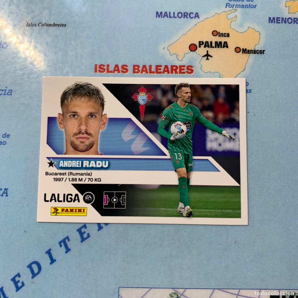 Cromos de f&uacute;tbol: Radu n&uacute;mero 3 del Celta cromo de la liga este 26-27 2026-2027