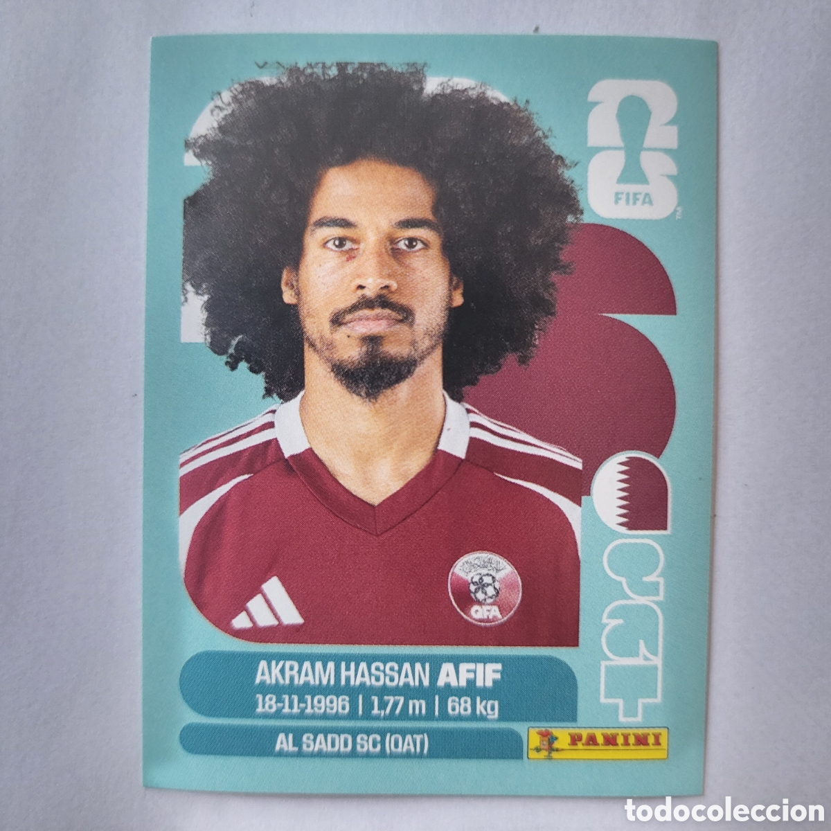 Cromos de f&uacute;tbol: QAT 18 Akram Hassan Afif [Sticker] / FIFA World Cup 2026